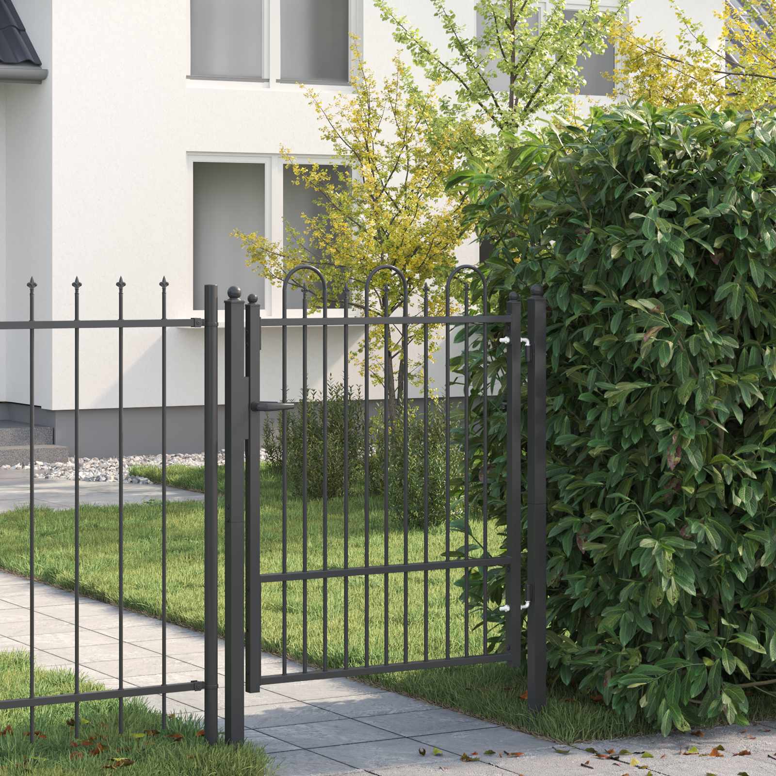 Tara aed DRONTEN 100 x 125 cm Metall Must Lukustatav