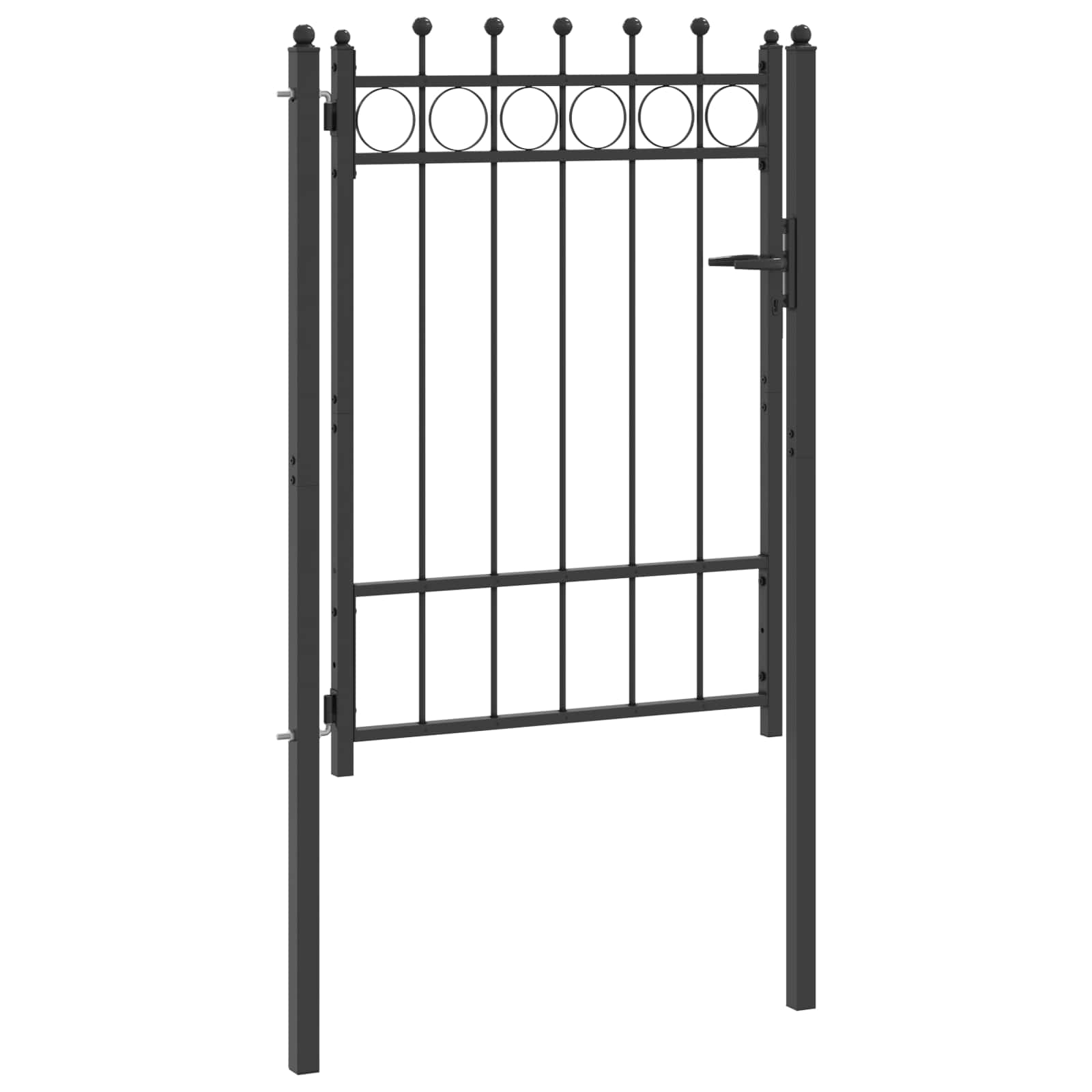 Tara aed HORST 100 x 125 cm Metall Must Lukustatav