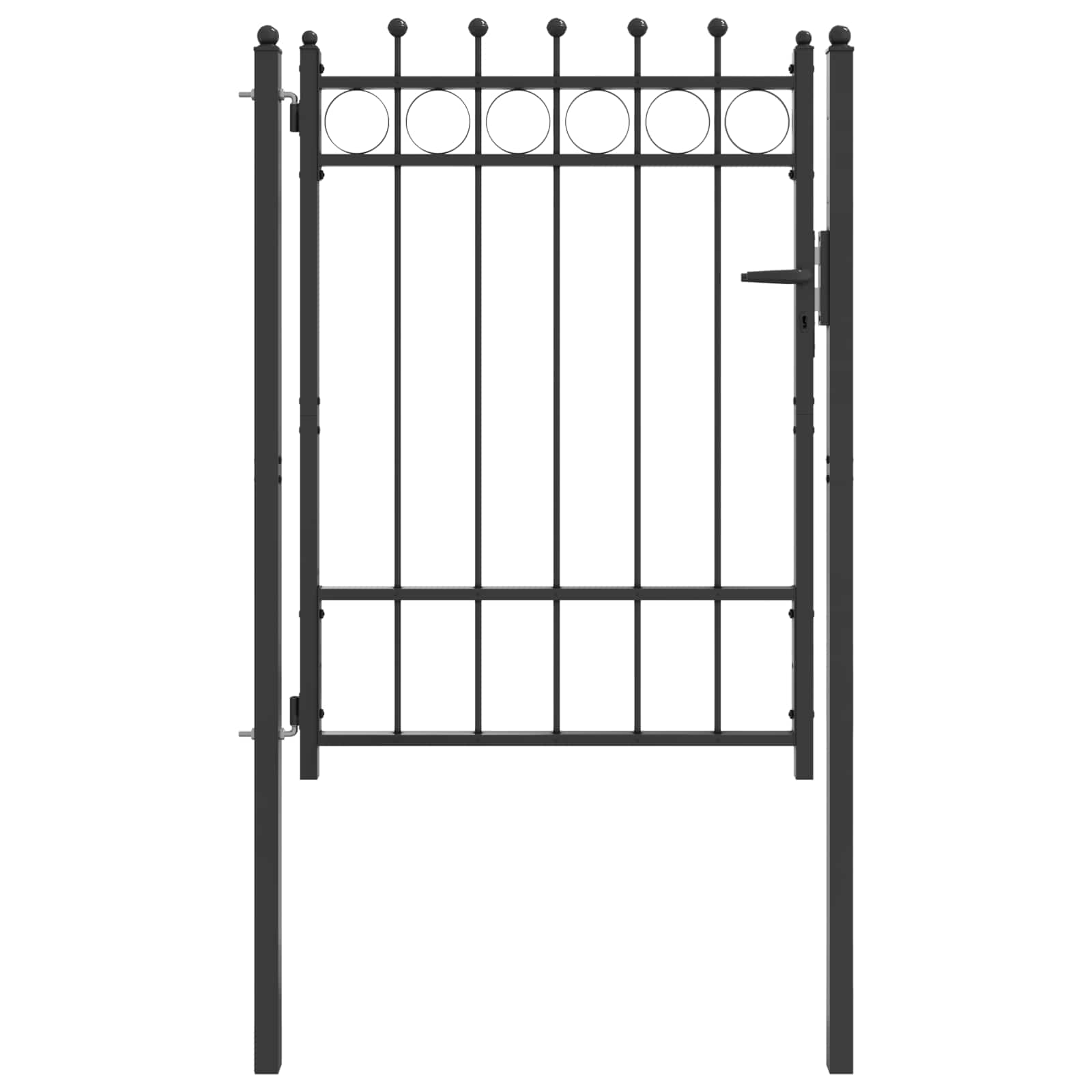 Tara aed HORST 100 x 125 cm Metall Must Lukustatav