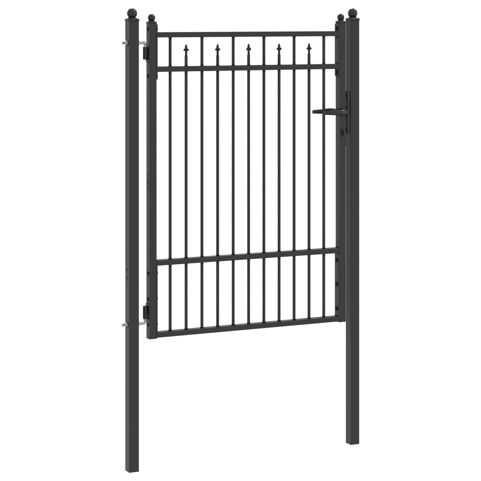 Tara aed BAARLO 100 x 125 cm Metall Must Lukustatav