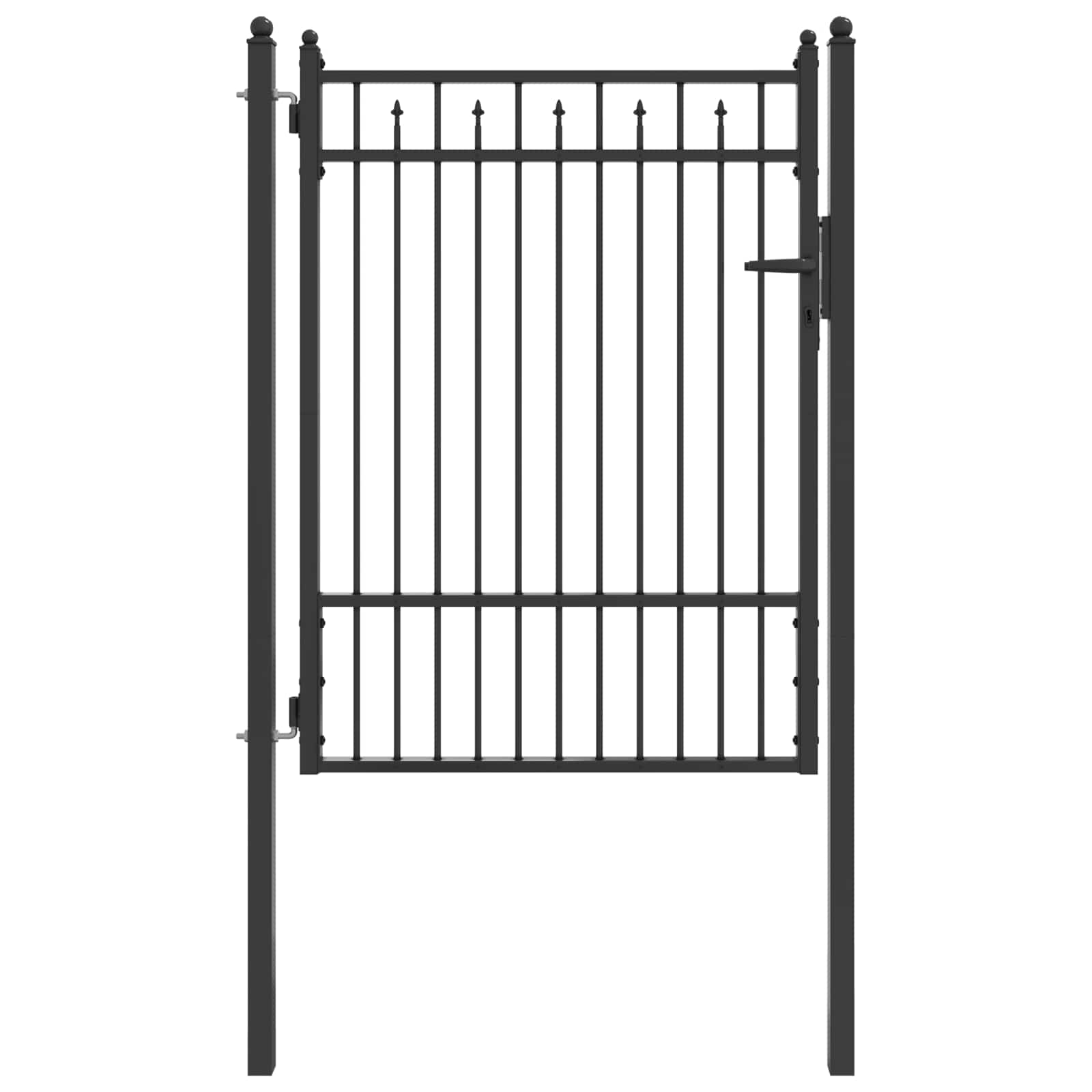 Tara aed BAARLO 100 x 125 cm Metall Must Lukustatav