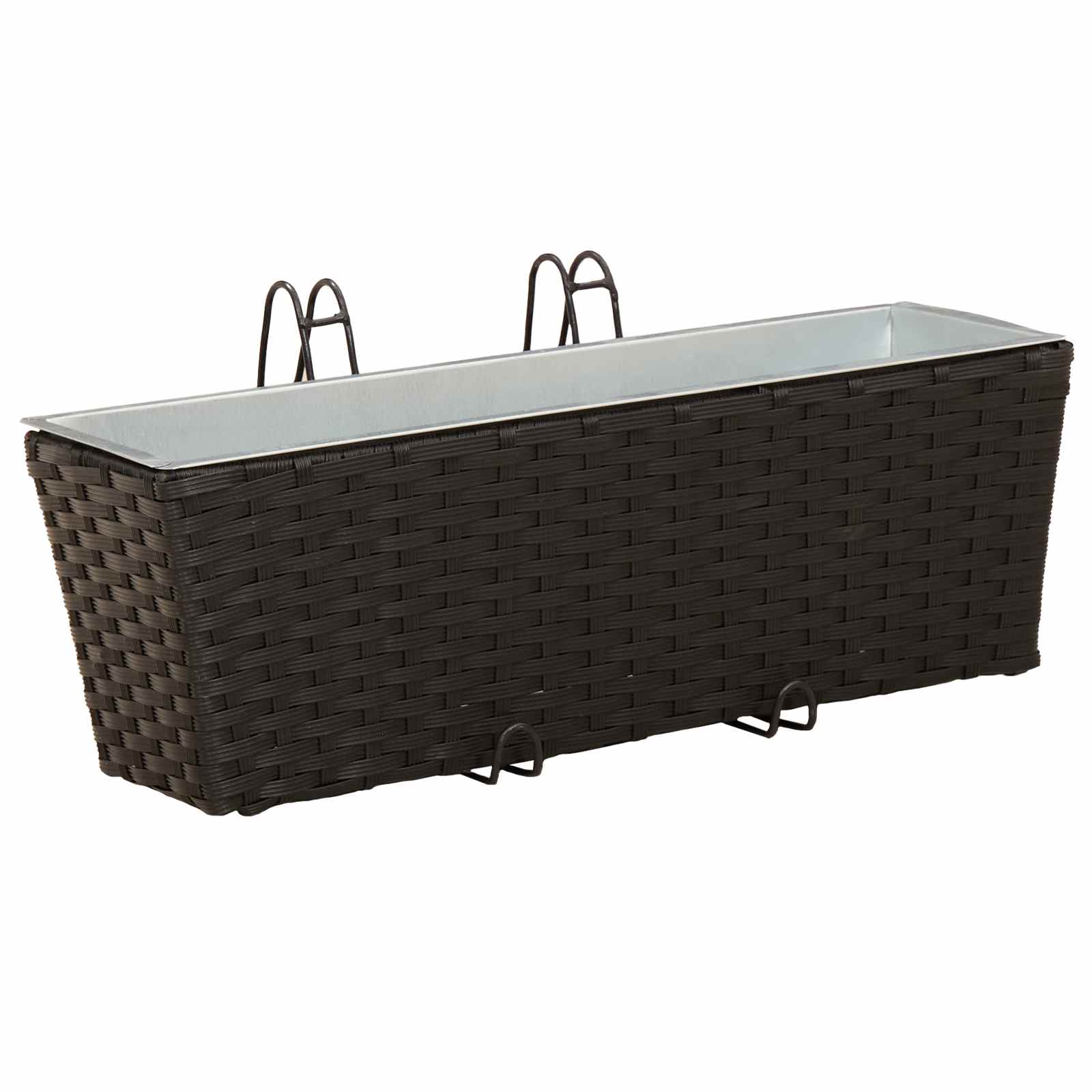 Piire 2 tk Must 50 x 17 x 17 cm Metall