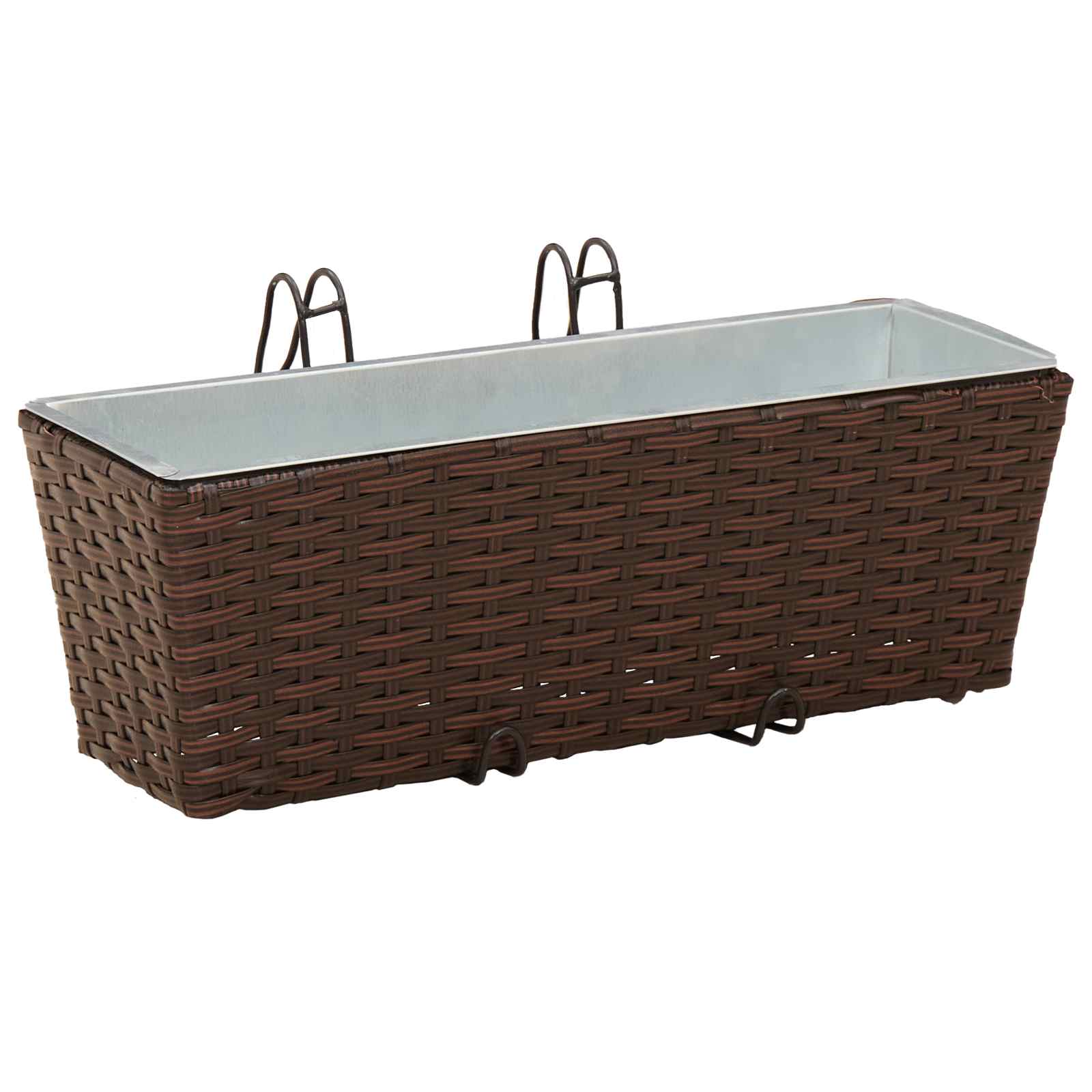 Piire 2 tk Pruun 50 x 17 x 17 cm Metall