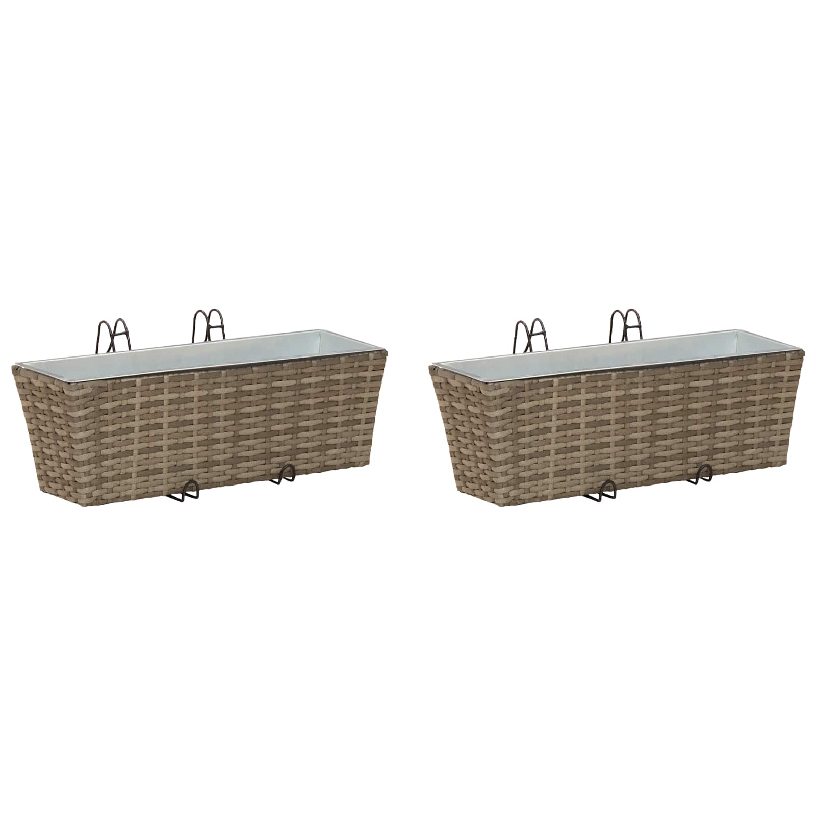 Piire 2 tk Hall 50 x 17 x 17 cm Metall