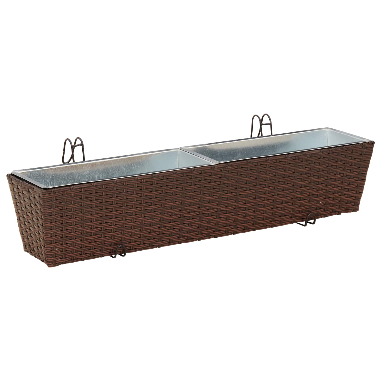 Piire 2 tk Pruun 80 x 17 x 17 cm Metall
