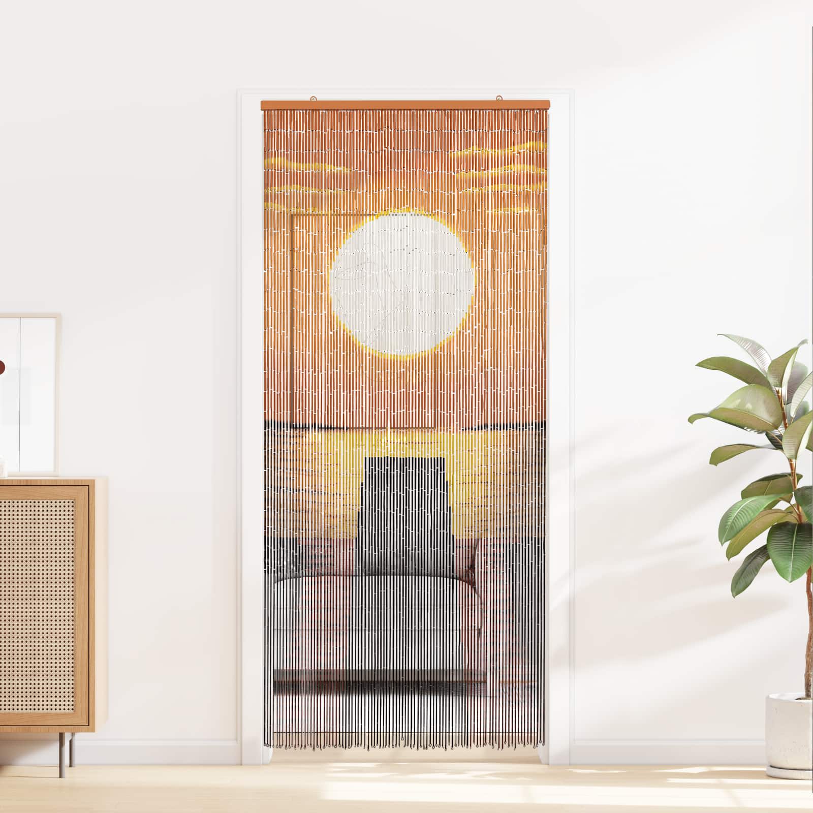 Putukate Uksekardin mitmevärviline 90 x 200 cm Bambus