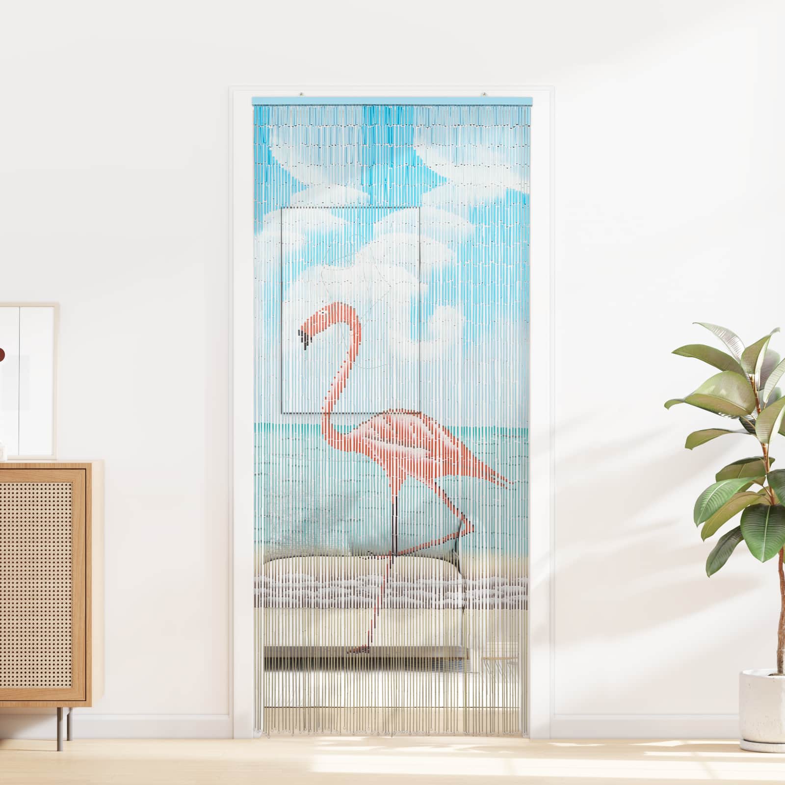 Putukate Uksekardin mitmevärviline 90 x 200 cm Bambus