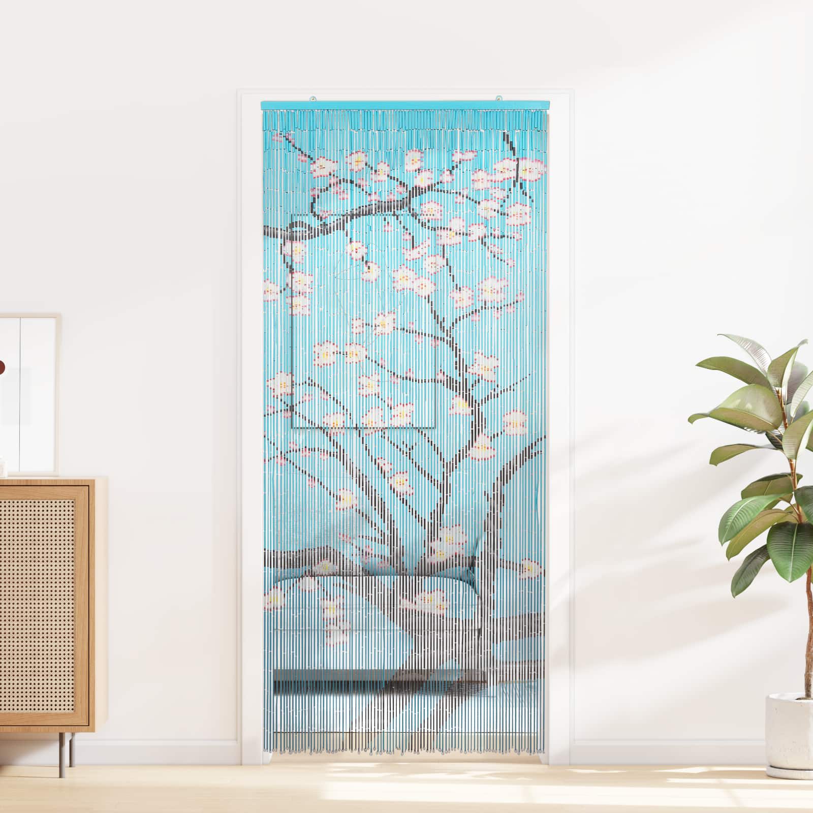 Putukate Uksekardin mitmevärviline 90 x 200 cm Bambus