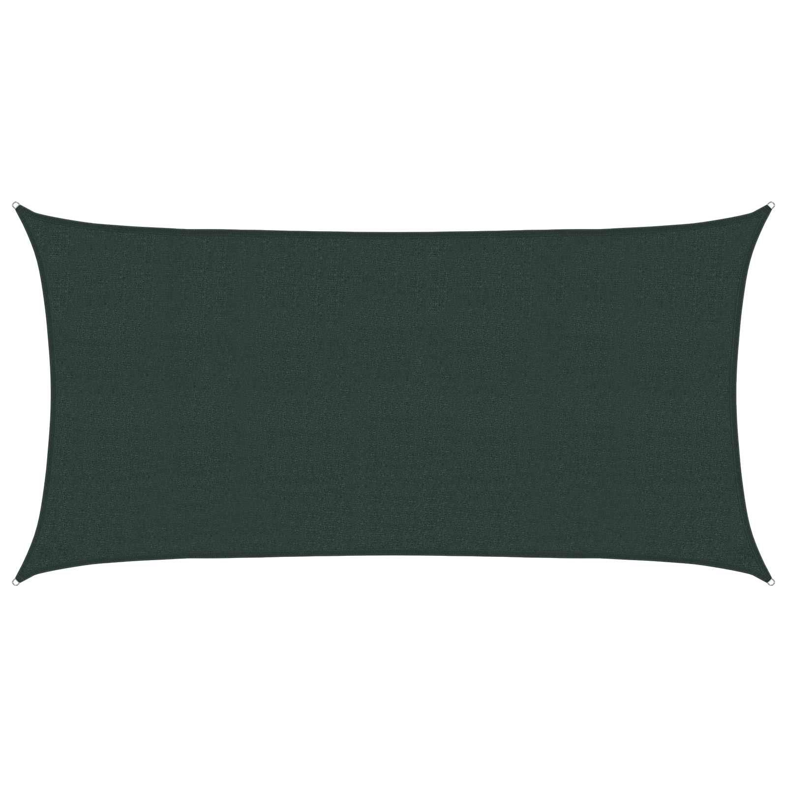 Päikesetelgi sail Ristkülik 2,5 x 6 m HDPE Tumeroheline