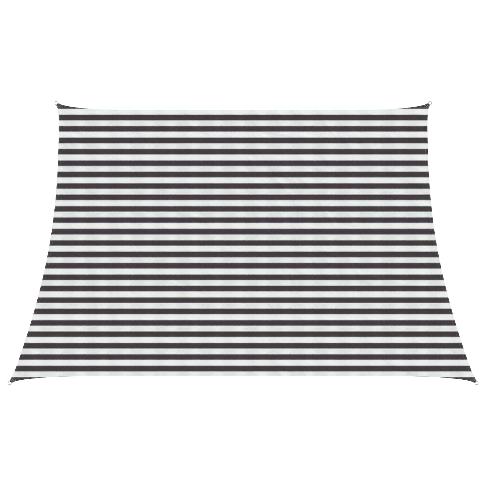 Päikesetelgi sail Ristkülik 3/4 x 3 m HDPE Anthracite ja valge