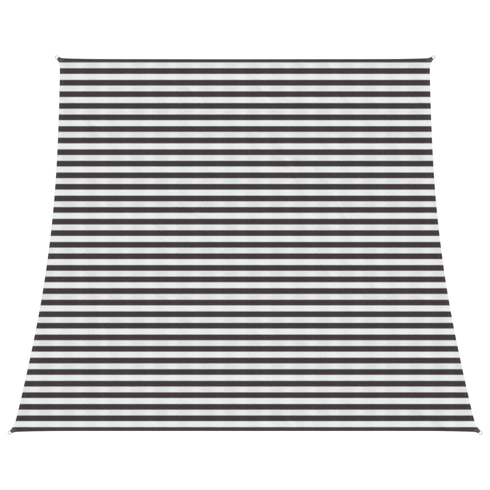 Päikesetelgi sail Ristkülik 4/5 x 4 m HDPE Anthracite ja valge