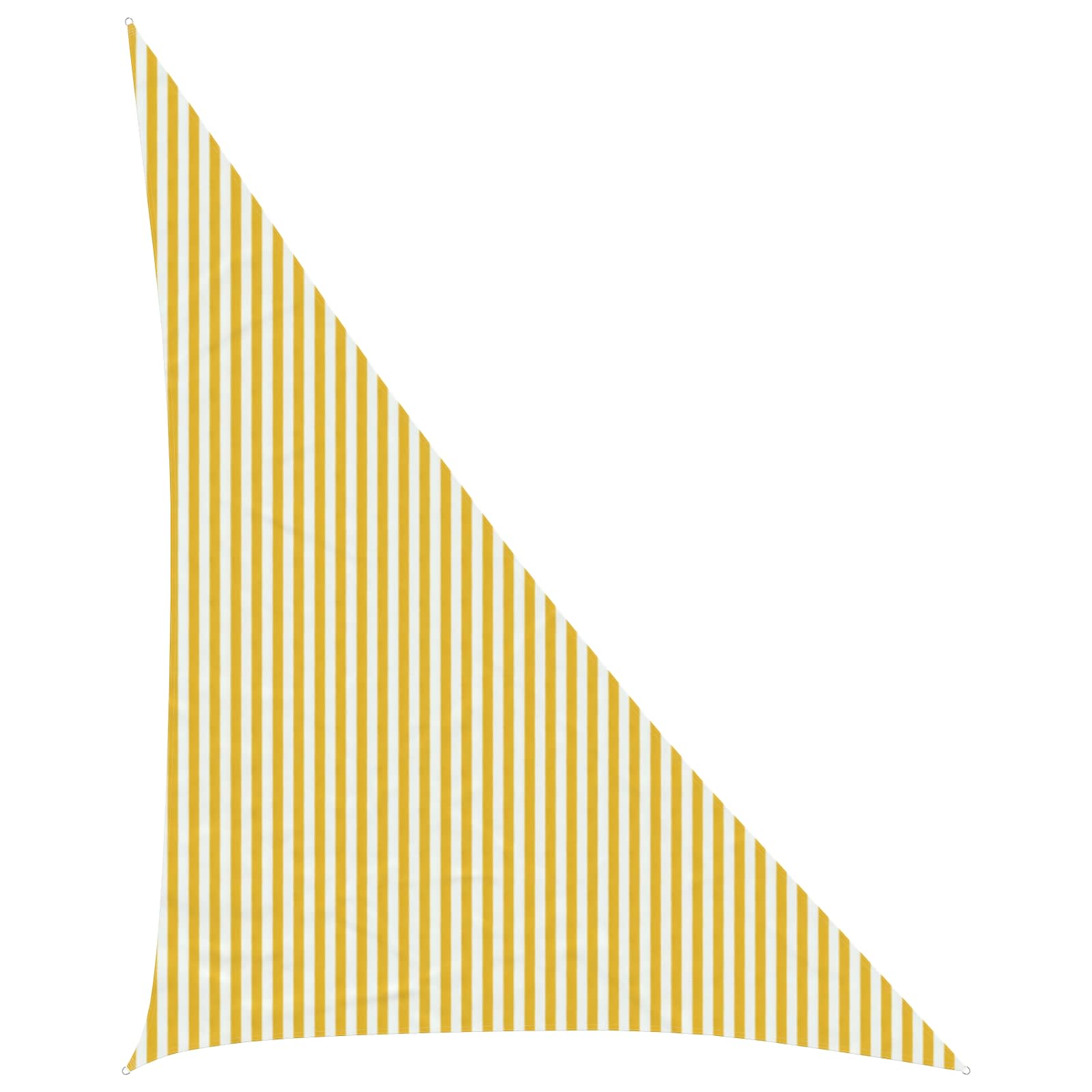 Päikesetelgi sail Kolmnurk 4 x 5 x 6,8 m HDPE Kollane ja Valge
