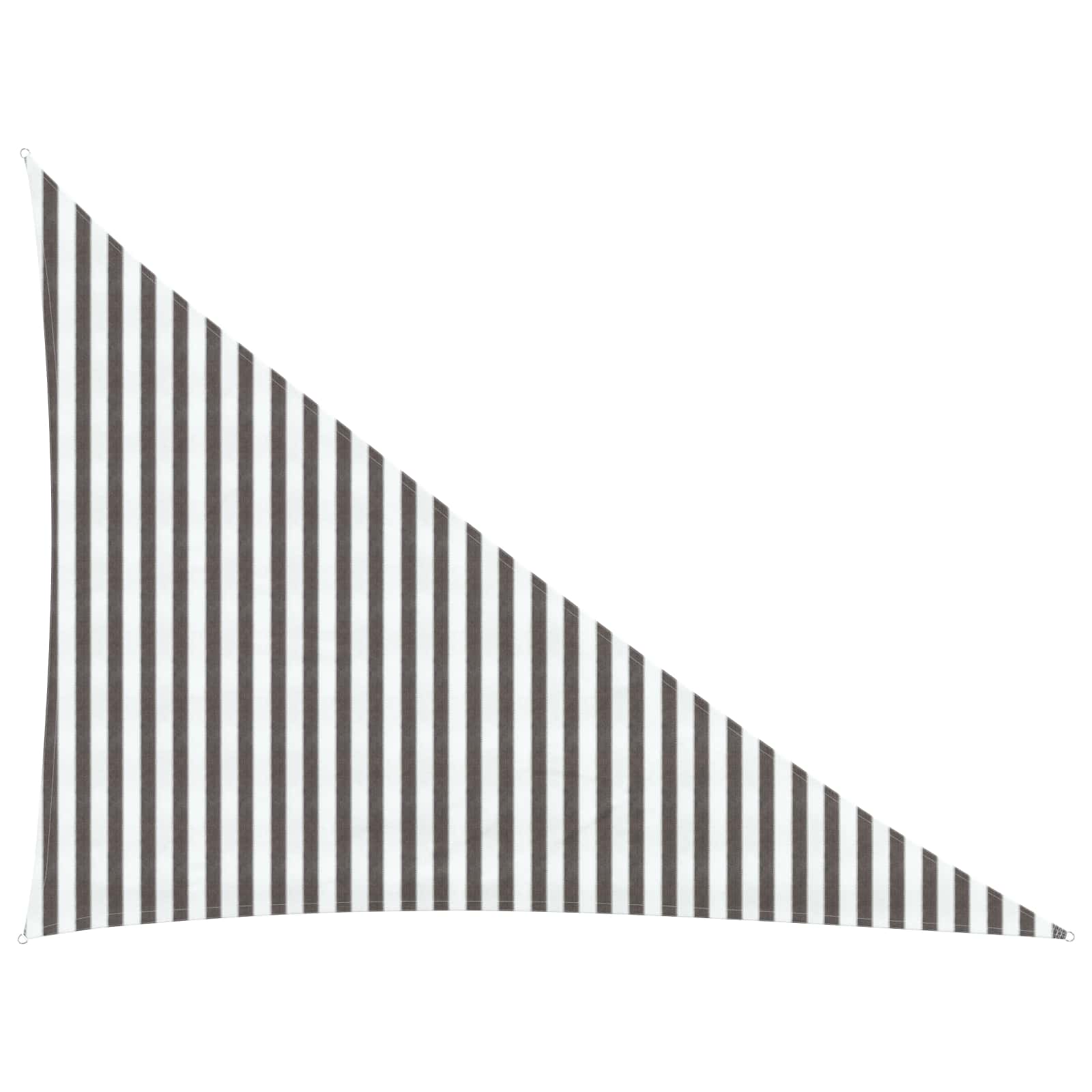 Päikesetelgi sail Kolmnurk 3 x 4 x 5 m HDPE Helehall ja valge