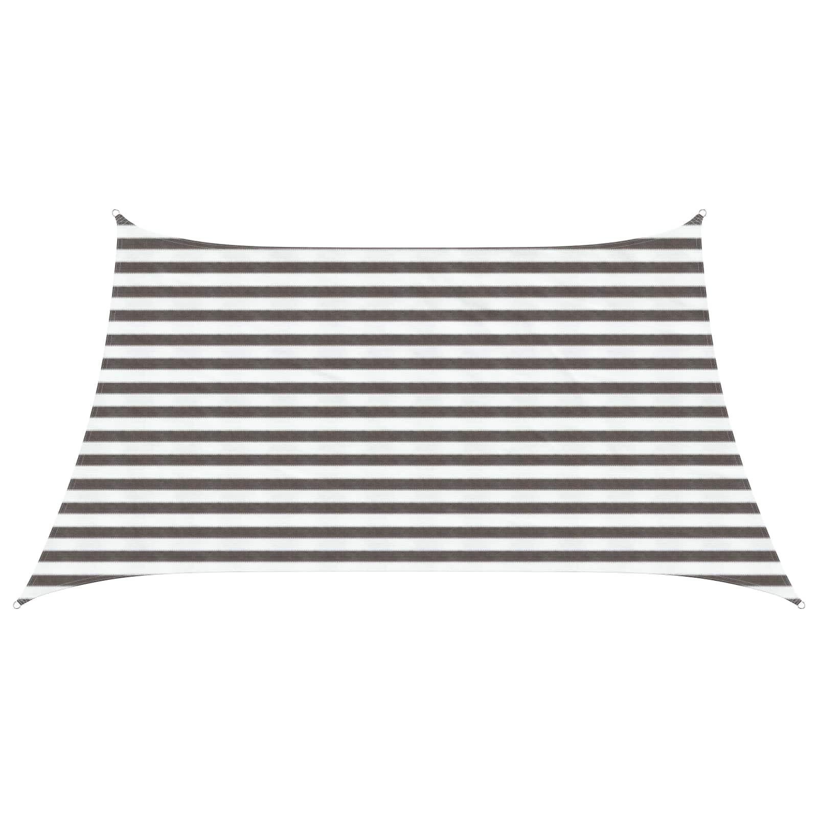 Päikesetelgi sail Ristkülik 3/4 x 2 m HDPE Helehall ja valge