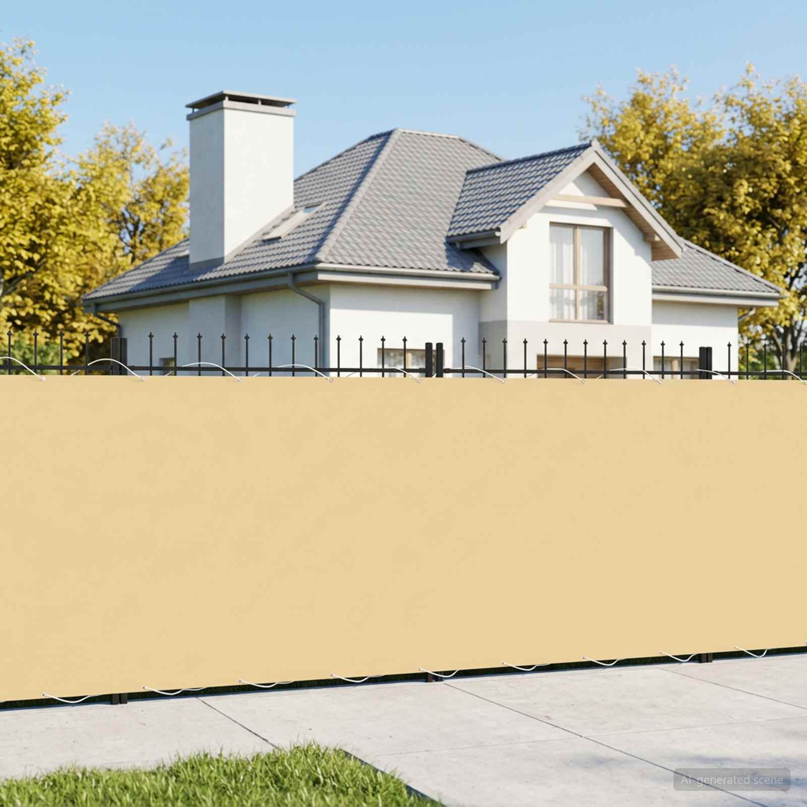 Baldahhiin 180 x 300 cm PU kaitsega kangas Liivakarva