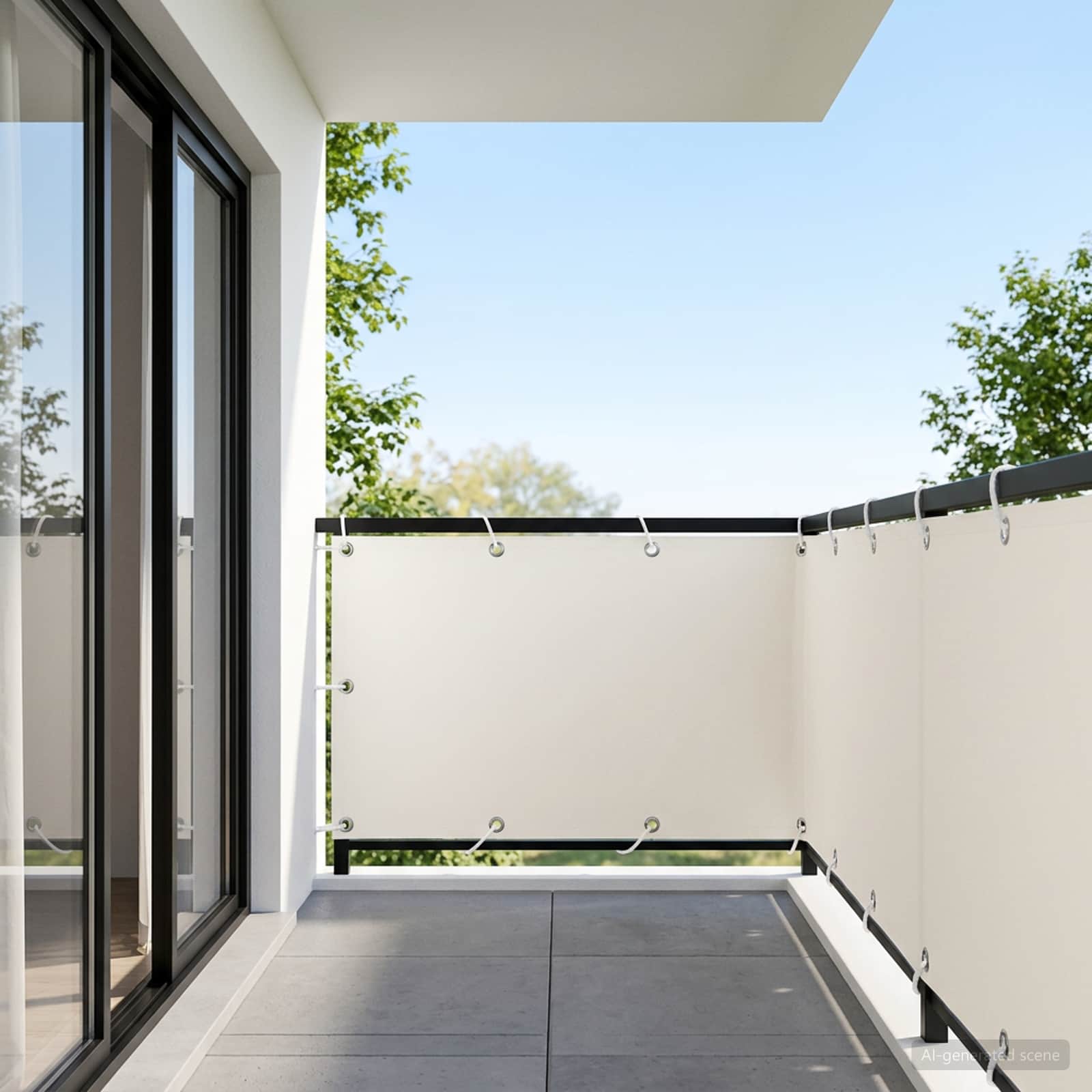Baldahhiin 150 x 300 cm Polyester Valge