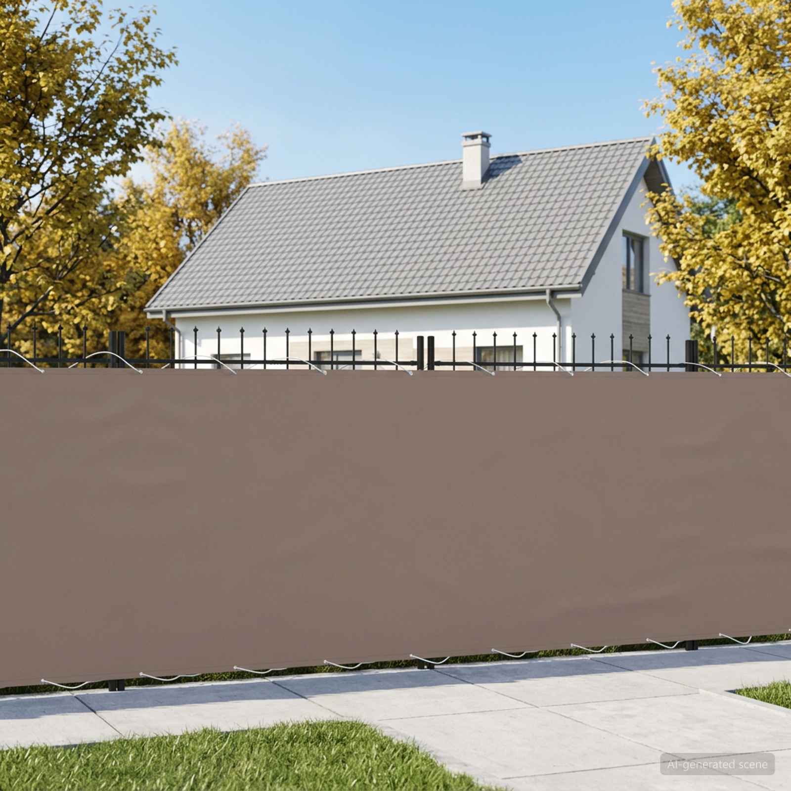 Baldahhiin 150 x 300 cm Polyester Pruunikashall