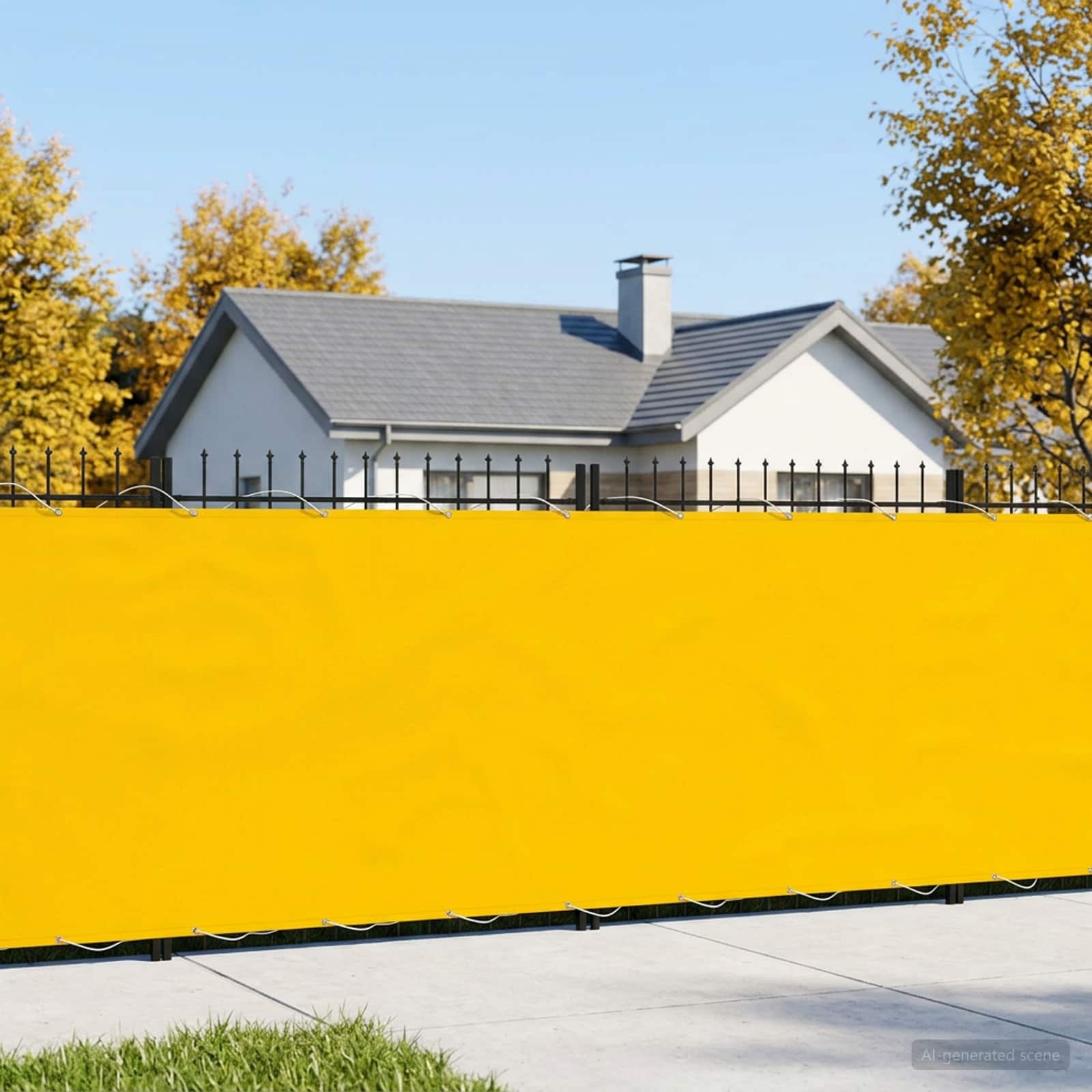 Baldahhiin 180 x 400 cm PU kaitsega kangas Kollane