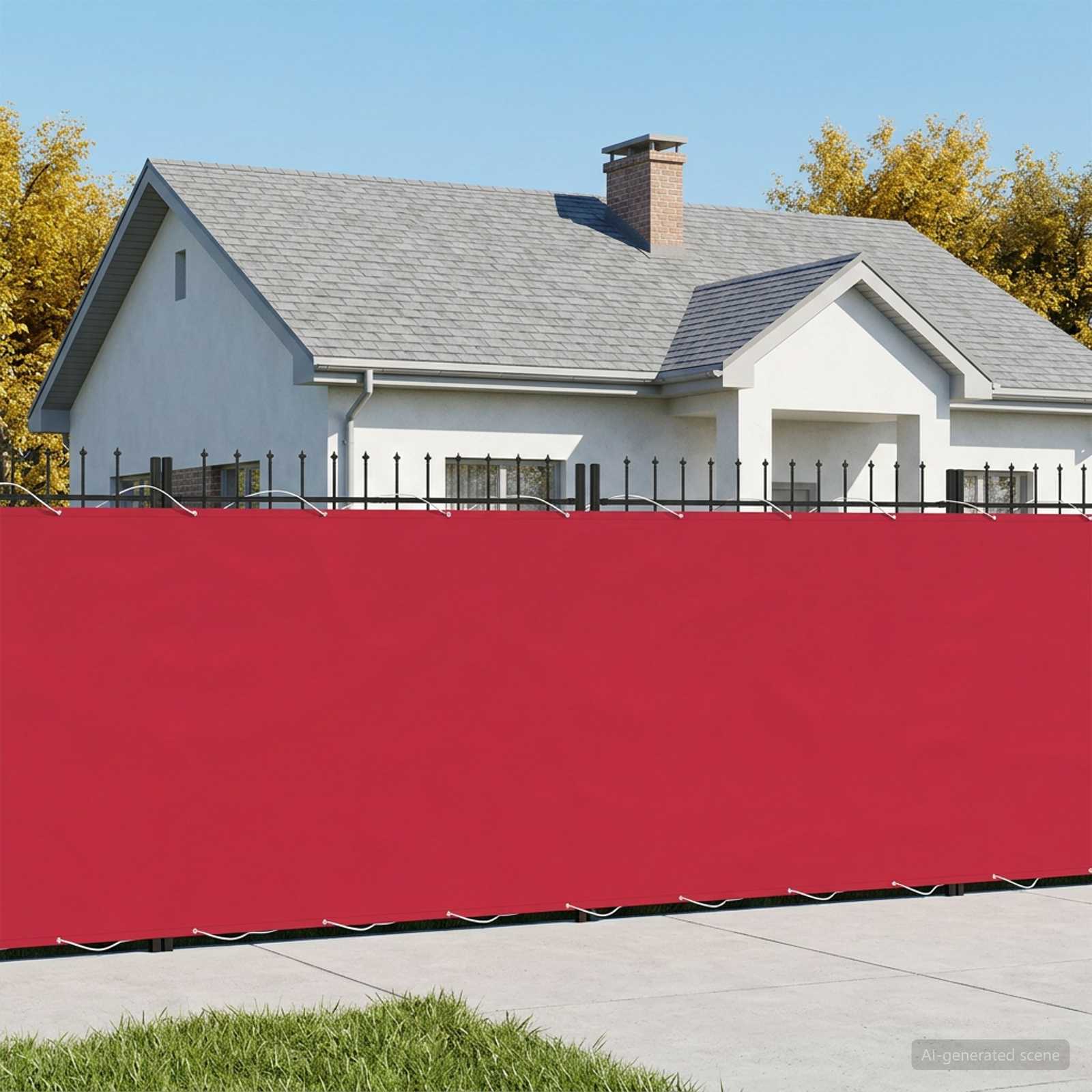 Baldahhiin 150 x 300 cm PU kaitsega kangas Veinipunane