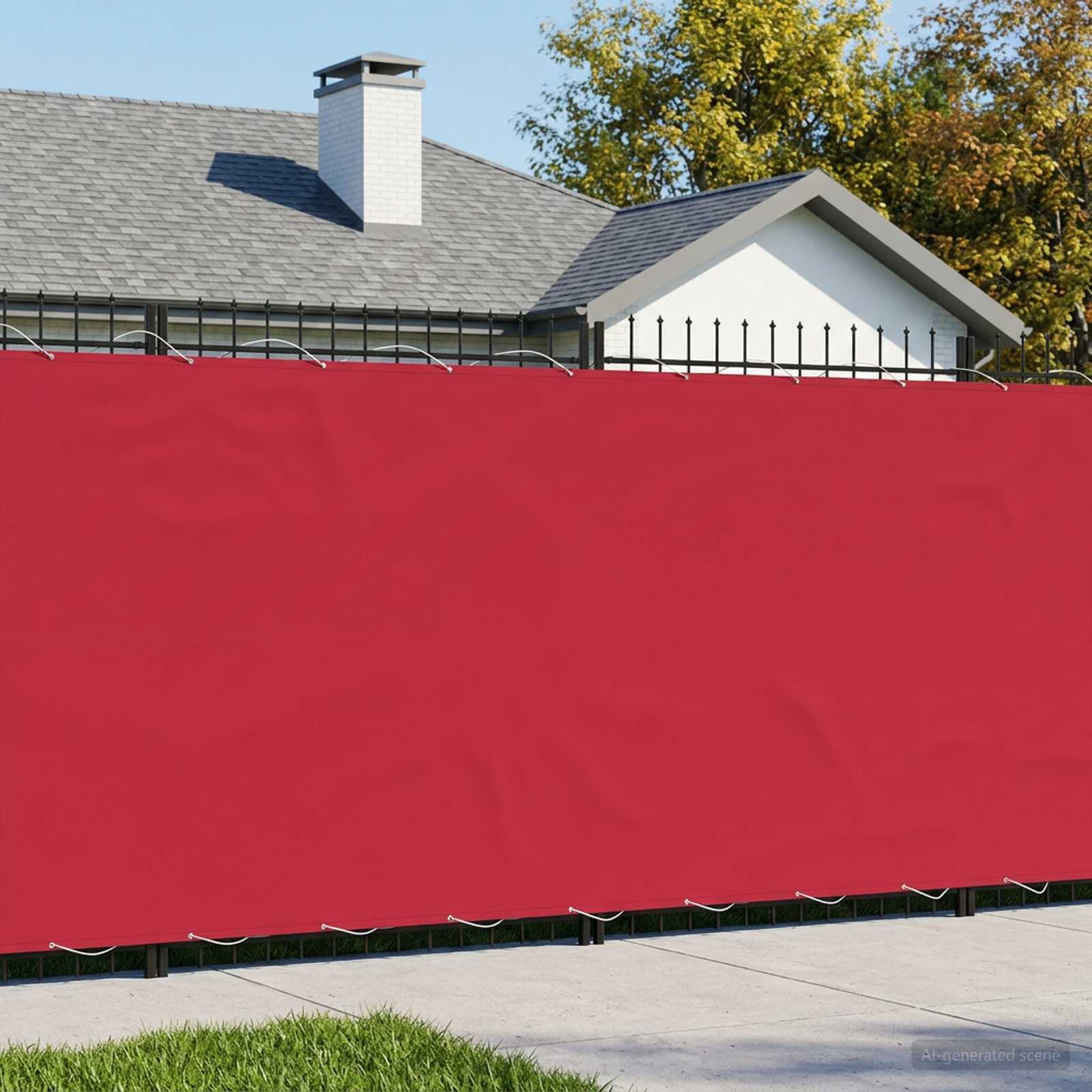 Baldahhiin 180 x 300 cm PU kaitsega kangas Veinipunane