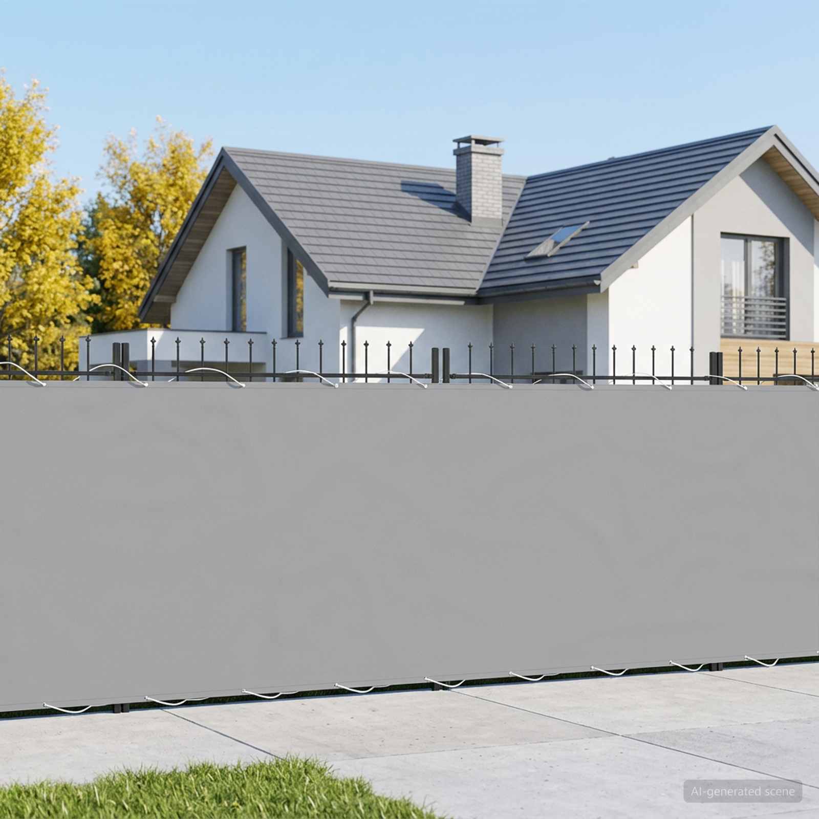 Baldahhiin 1,8 x 25 m PU kaitsega kangas Helehall