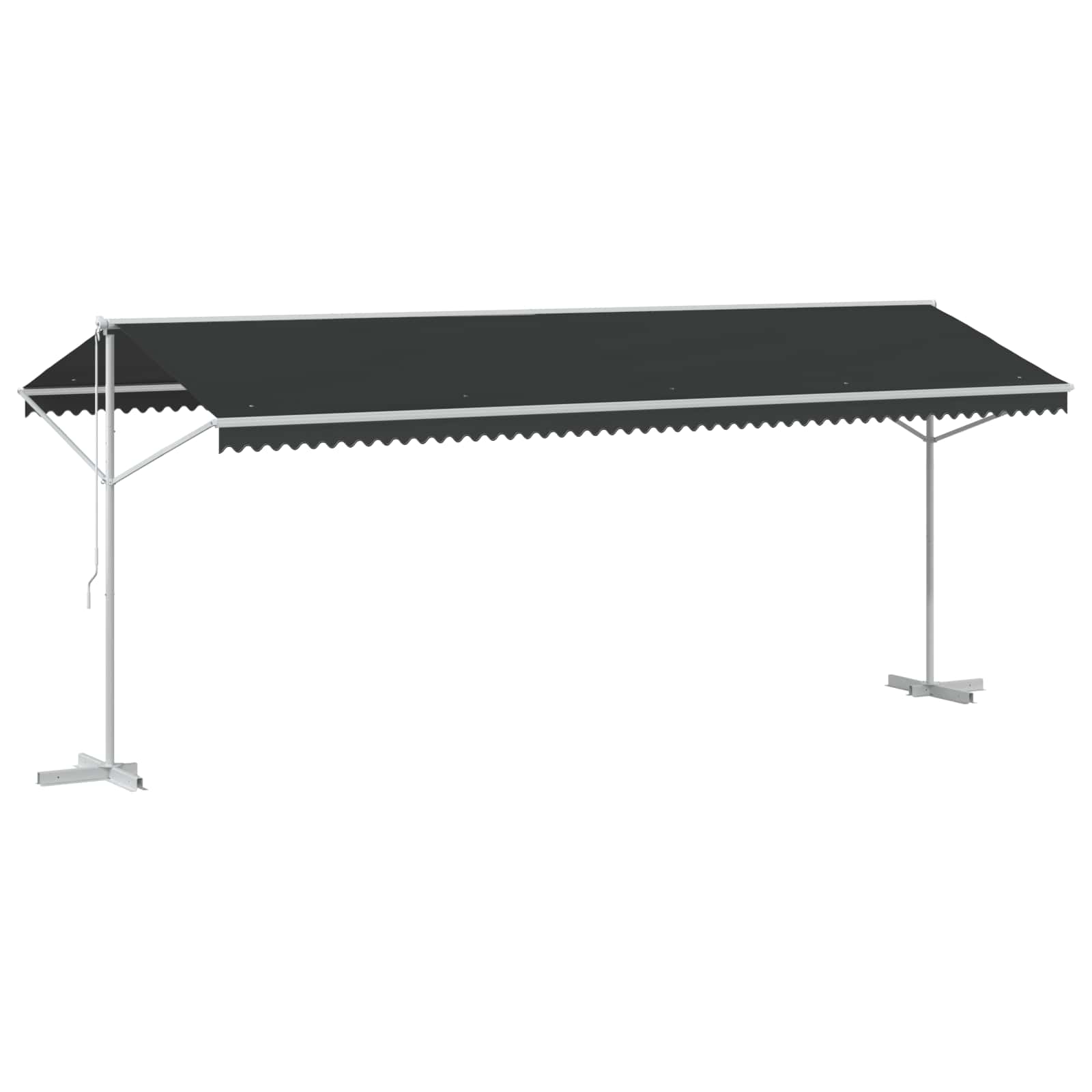 Iseseisev varikatus 6 x 3 m Polüester Antratsiit