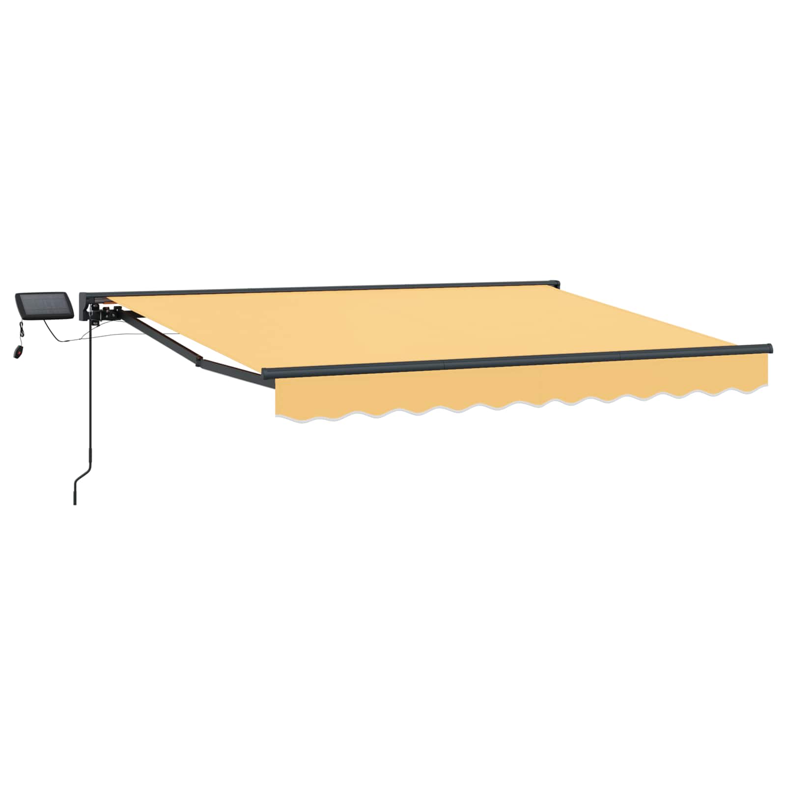 Manuaalne varikatus LED-idega Liivakarva 3 x 2,5 m