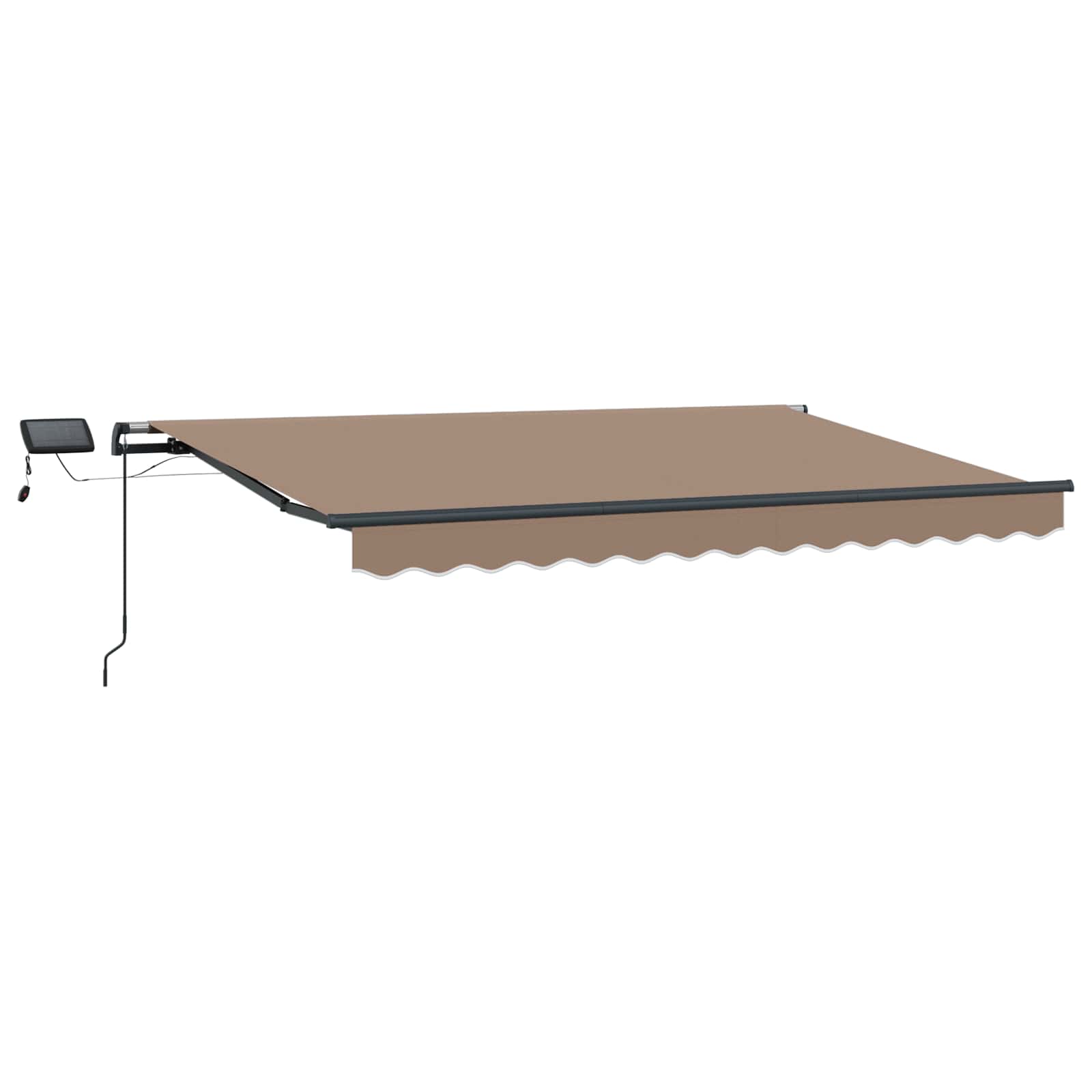 Kokkuvolditav varikatus Pruunikashall 400 × 300 cm