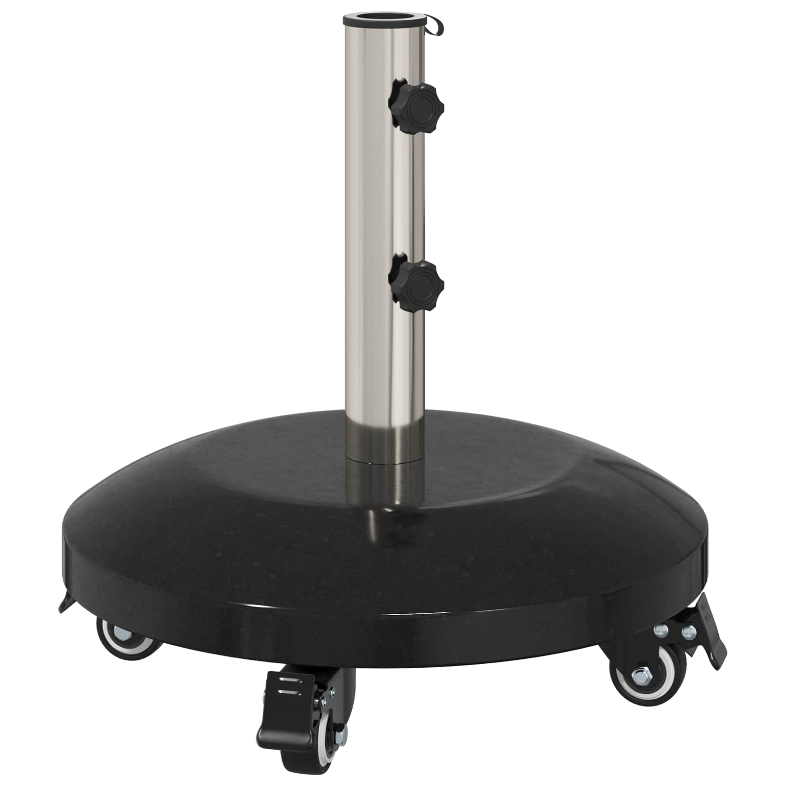 Graniitparapooliga alus ratastega 40-50 mm postile 29 kg Must