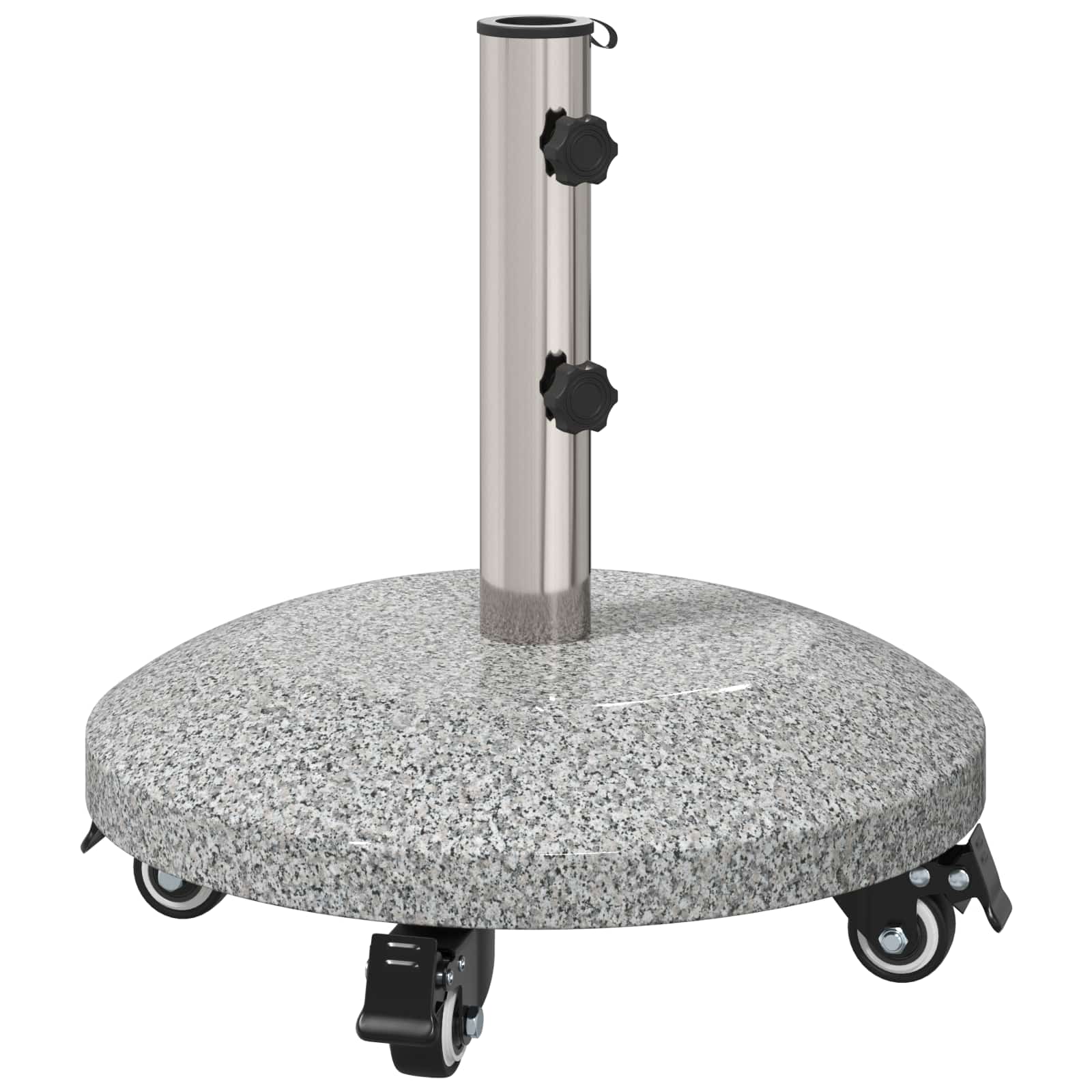Graniitne vihmavarju alus ratastega 4-5 cm posti jaoks 27.2 kg