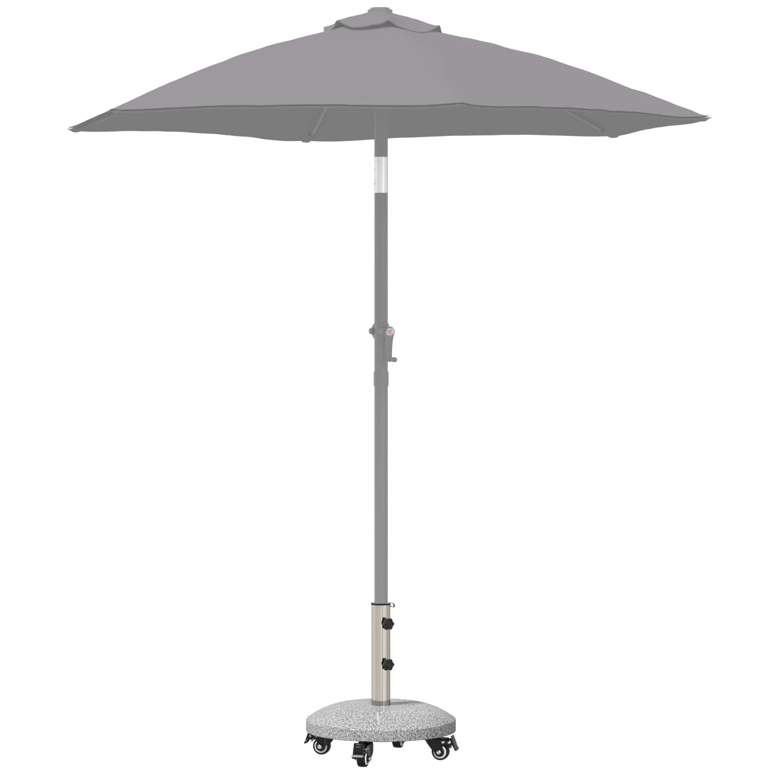 Graniitne vihmavarju alus ratastega 4-5 cm posti jaoks 27.2 kg