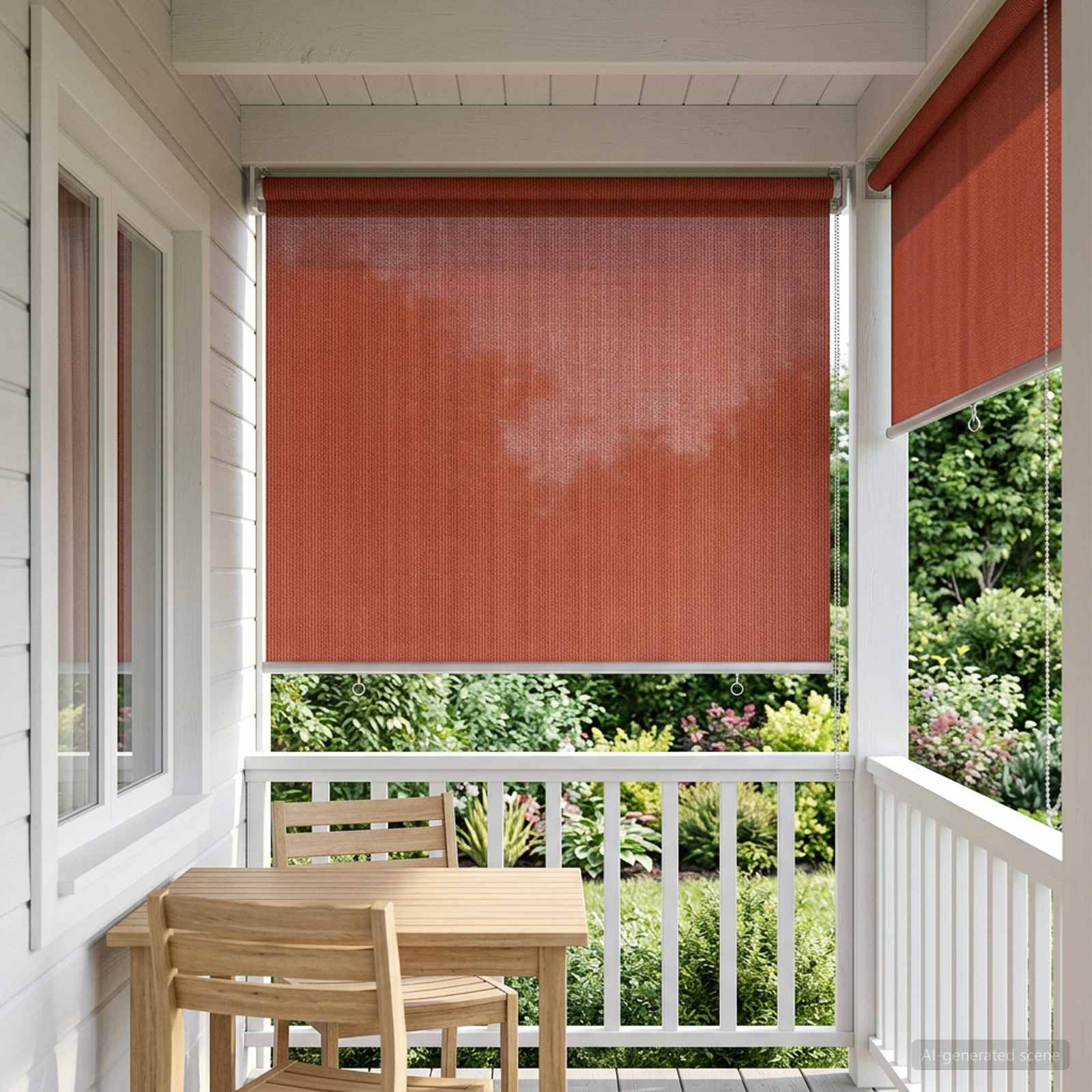 Välisruloo 90% UV blokeering Terrakotta 60 x 140 cm HDPE
