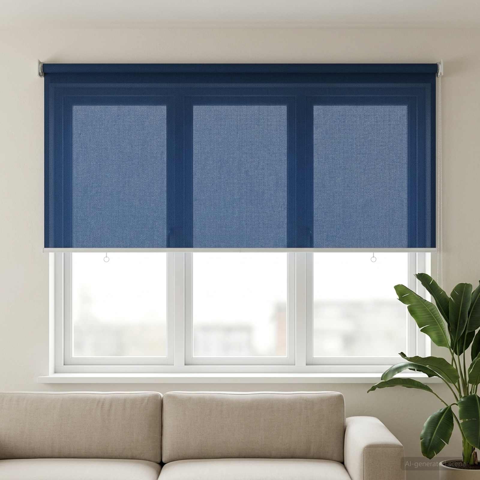 Välisruloo 90% UV blokeering Sinine 140 x 140 cm HDPE