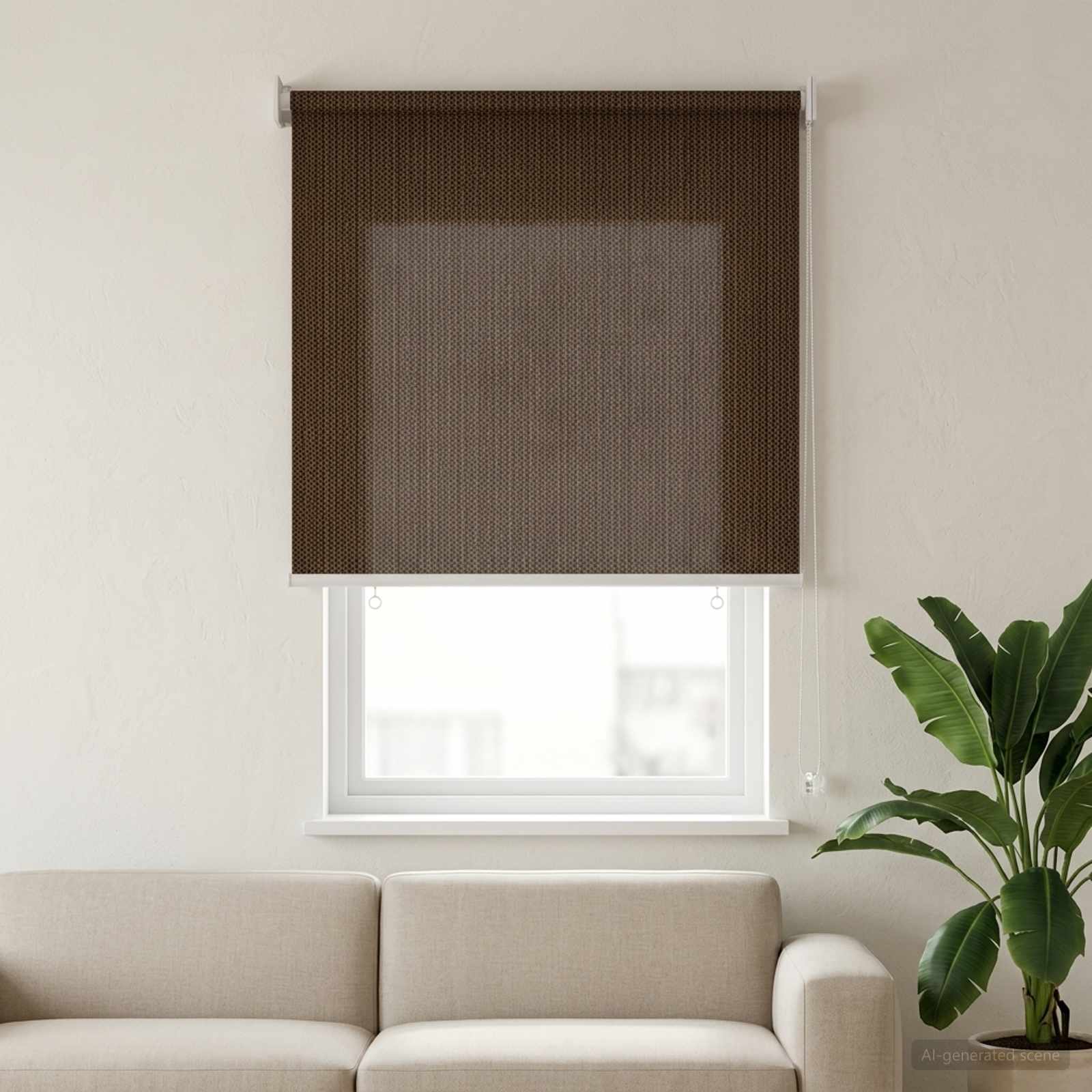 Välisruloo 90% UV blokeering Pruun 80 x 140 cm HDPE