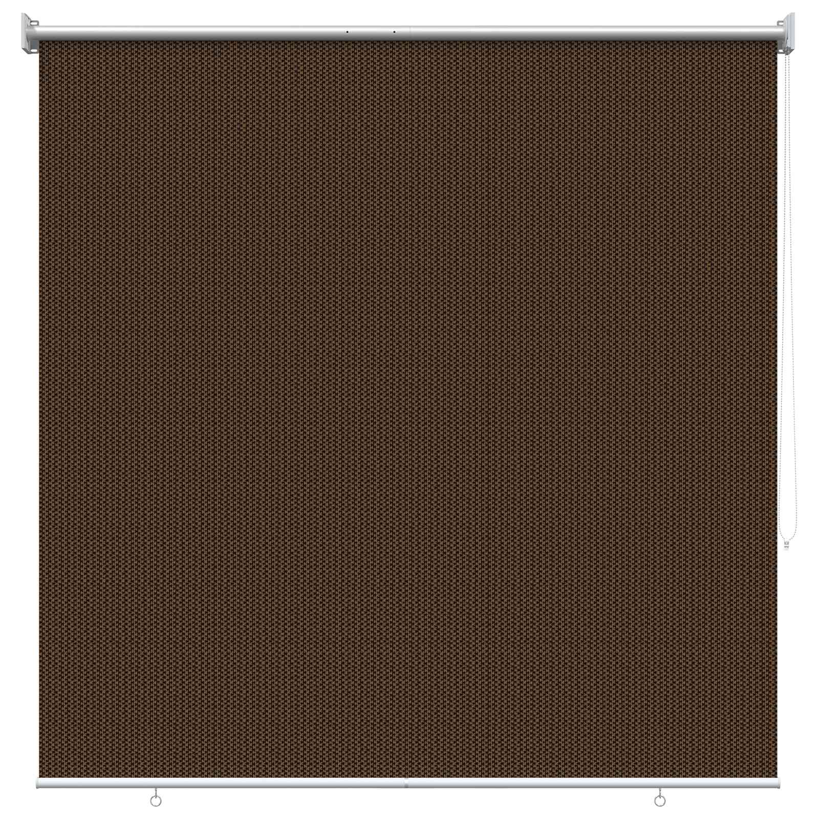 Välisruloo 90% UV blokeering Pruun 140 x 140 cm HDPE
