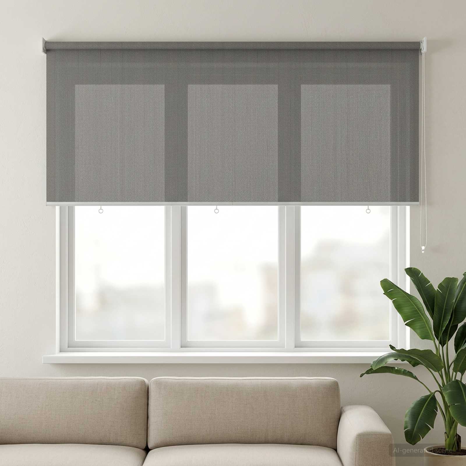 Välisruloo 90% UV blokeering Helehall 140 x 140 cm HDPE