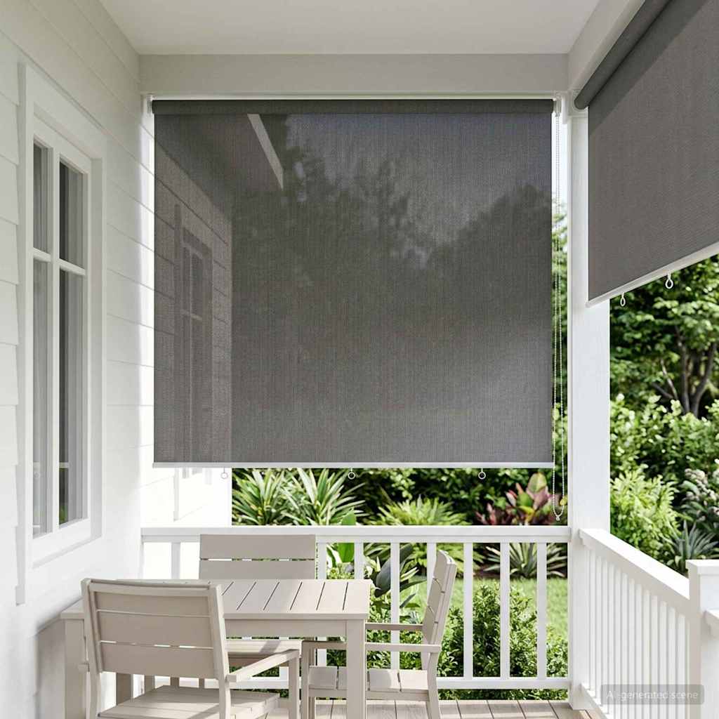 Välisruloo 90% UV blokeering Helehall 220 x 140 cm HDPE