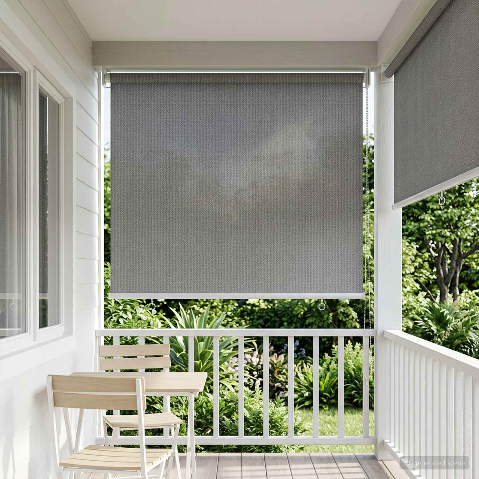 Välisruloo 90% UV blokeering Helehall 60 x 230 cm HDPE