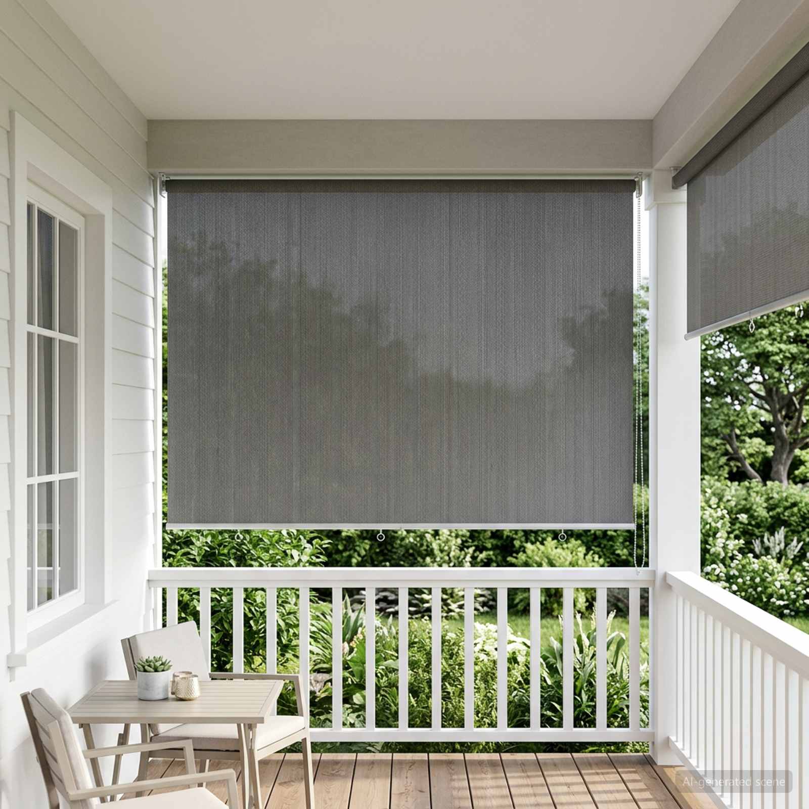 Välisruloo 90% UV blokeering Helehall 220 x 230 cm HDPE