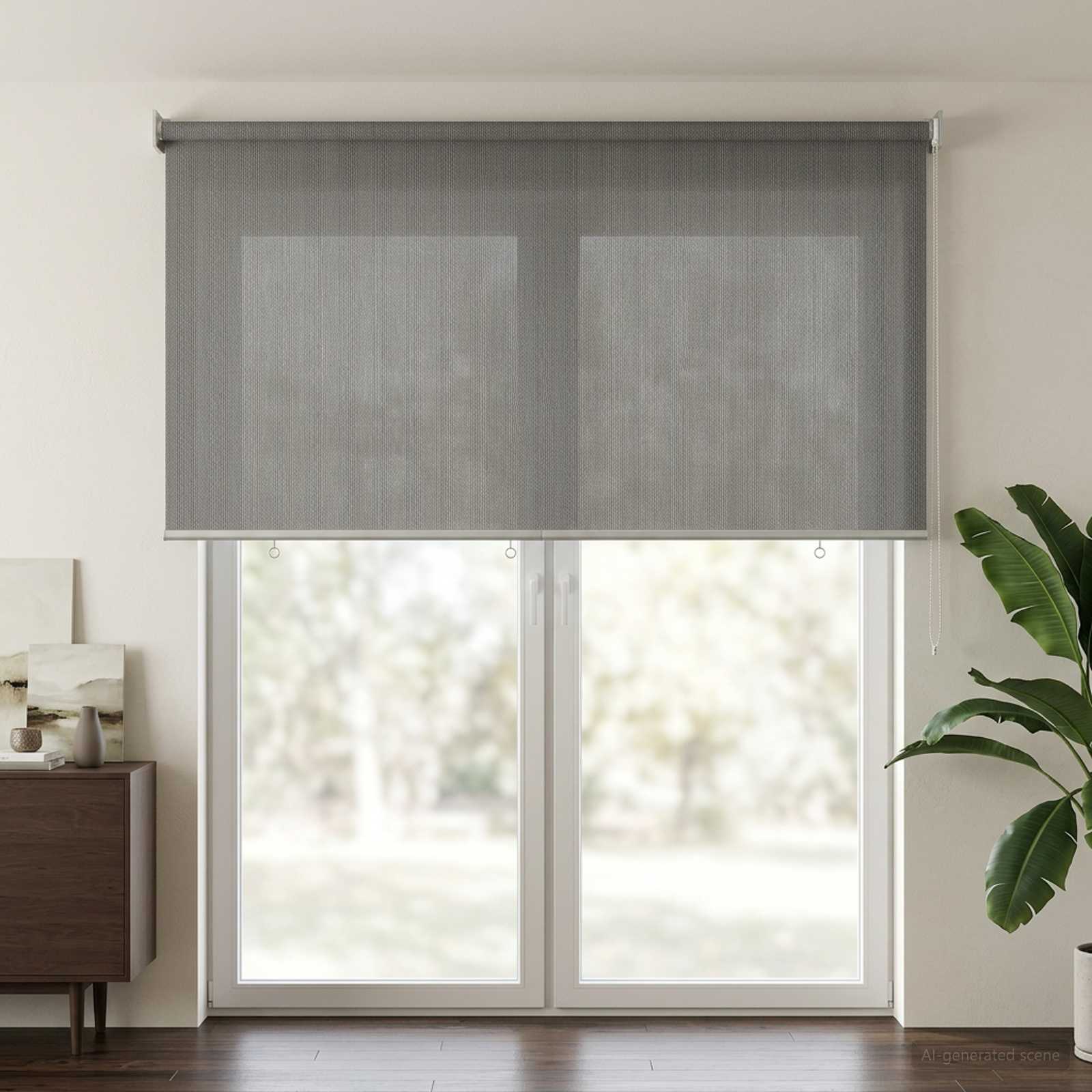 Välisruloo 90% UV blokeering Helehall 220 x 230 cm HDPE