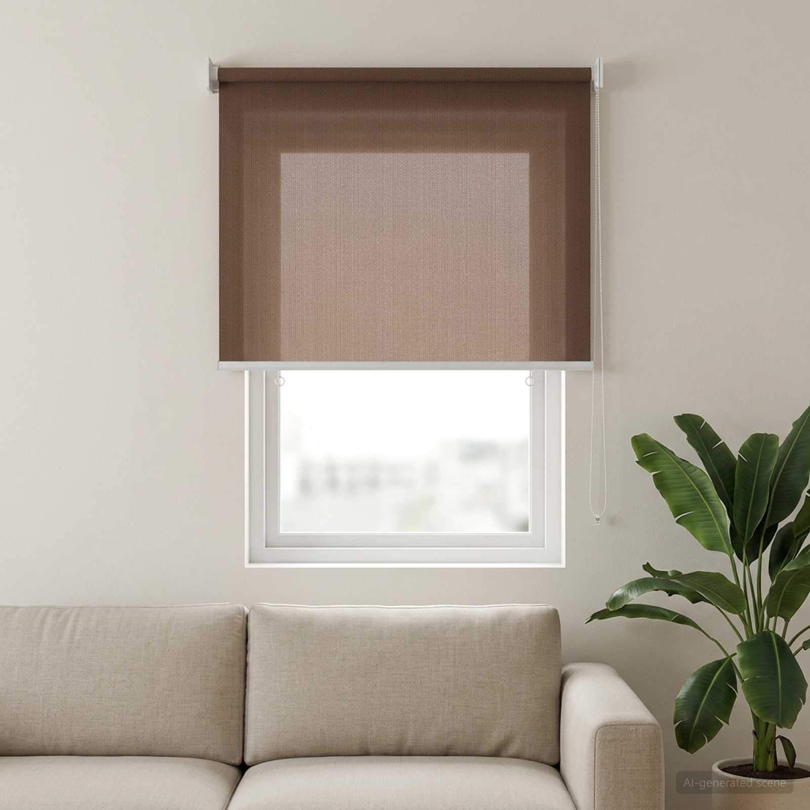 Välisruloo 90% UV blokeering Pruunikashall 60 x 140 cm HDPE