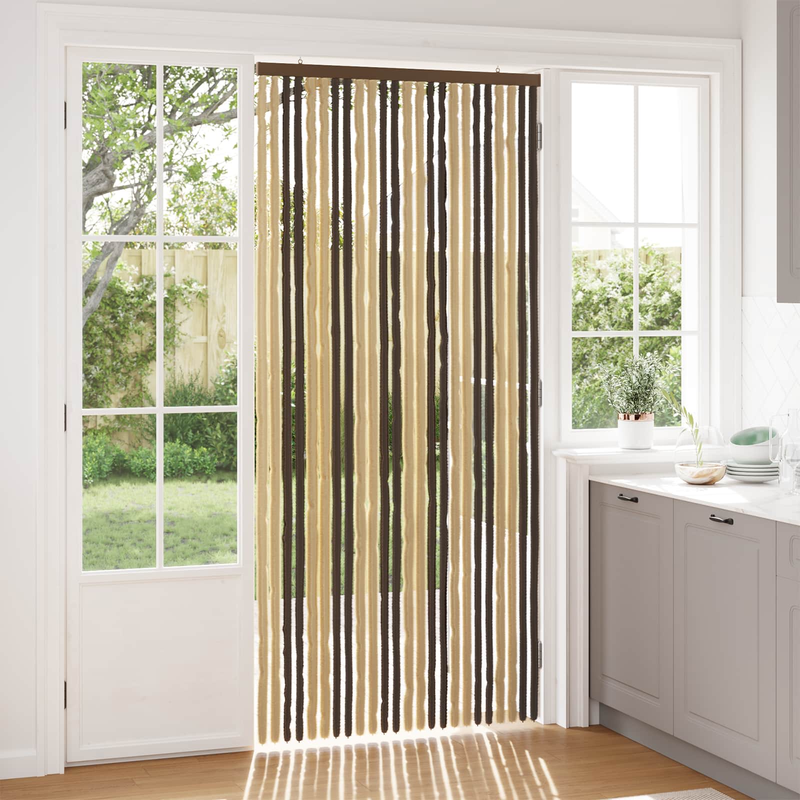 Sääsevõrk Chenille Tumepruun ja Beez 100 x 220 cm 100% PP