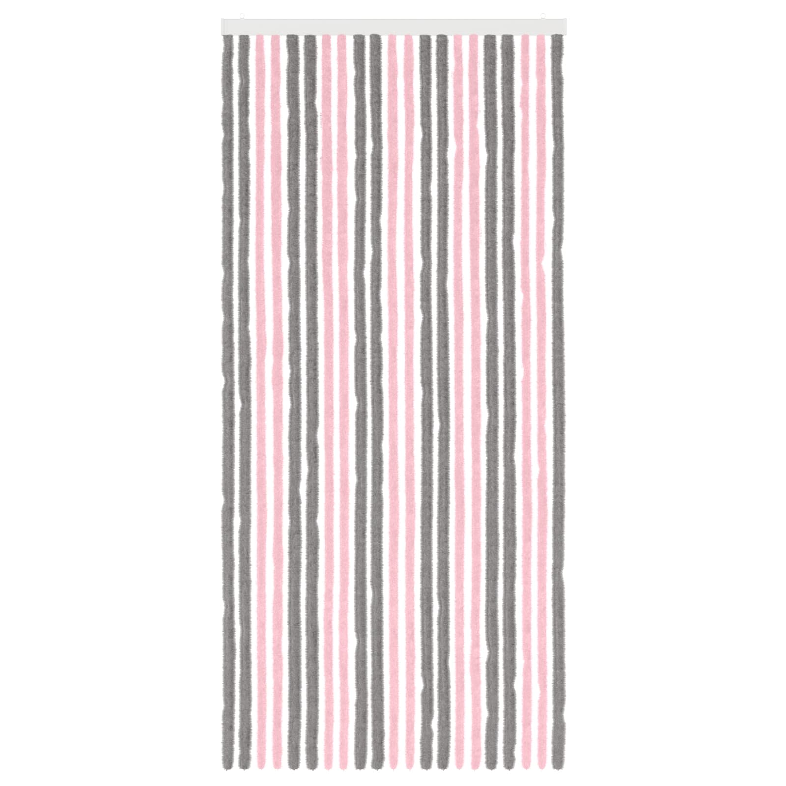 Sääsevõrk Chenille Hõbehall ja Roosa 90 x 200 cm 100% PP