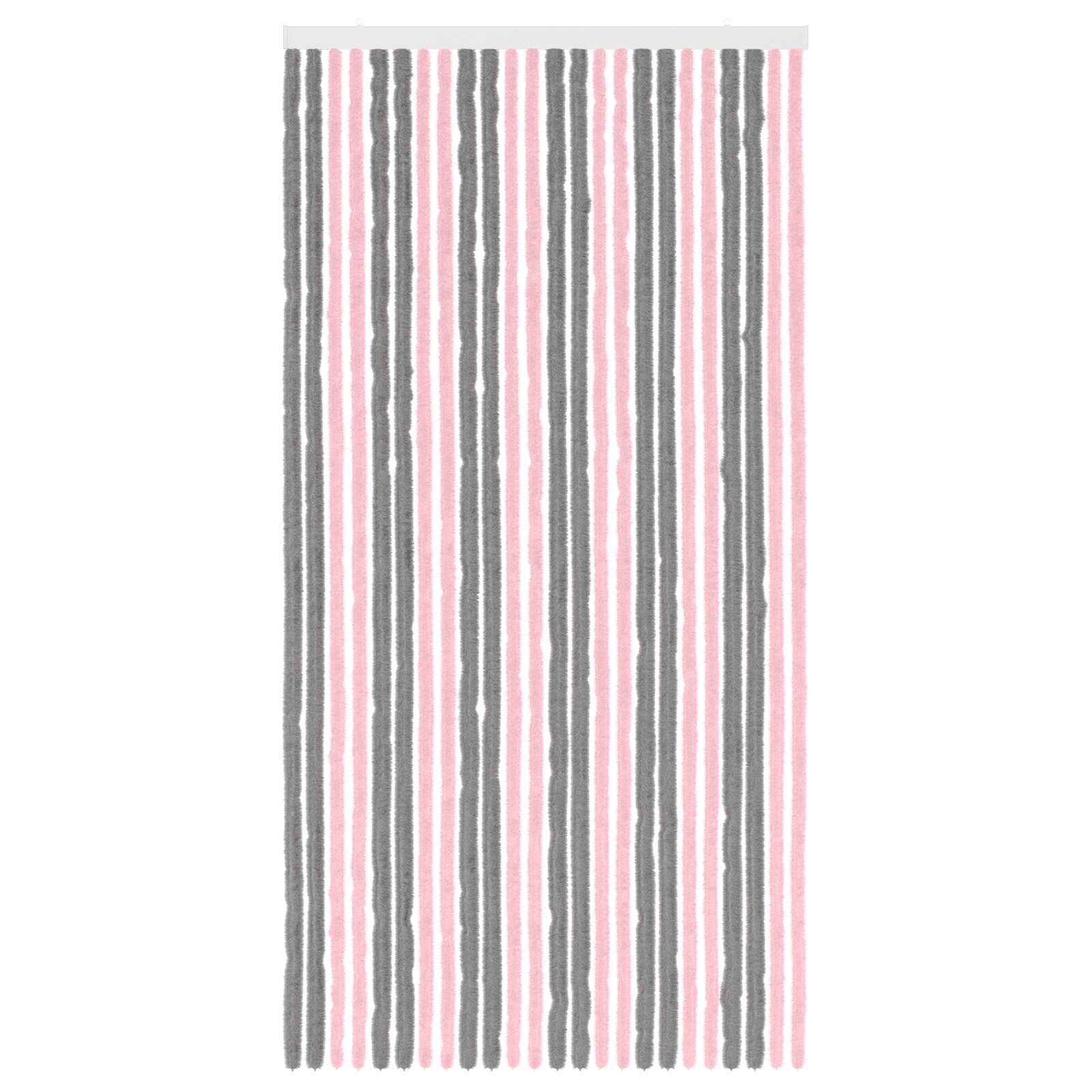 Sääsevõrk Chenille Hõbehall ja Roosa 100 x 200 cm 100% PP