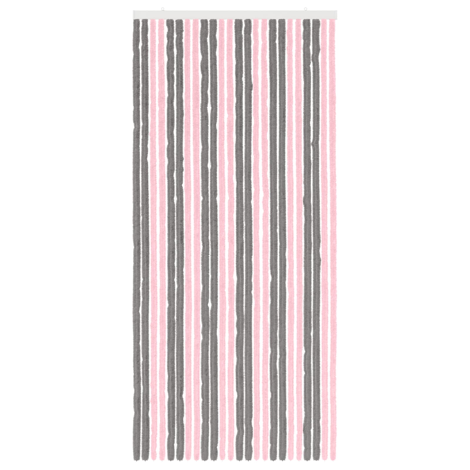 Sääsevõrk Chenille Hõbehall ja Roosa 100 x 220 cm 100% PP