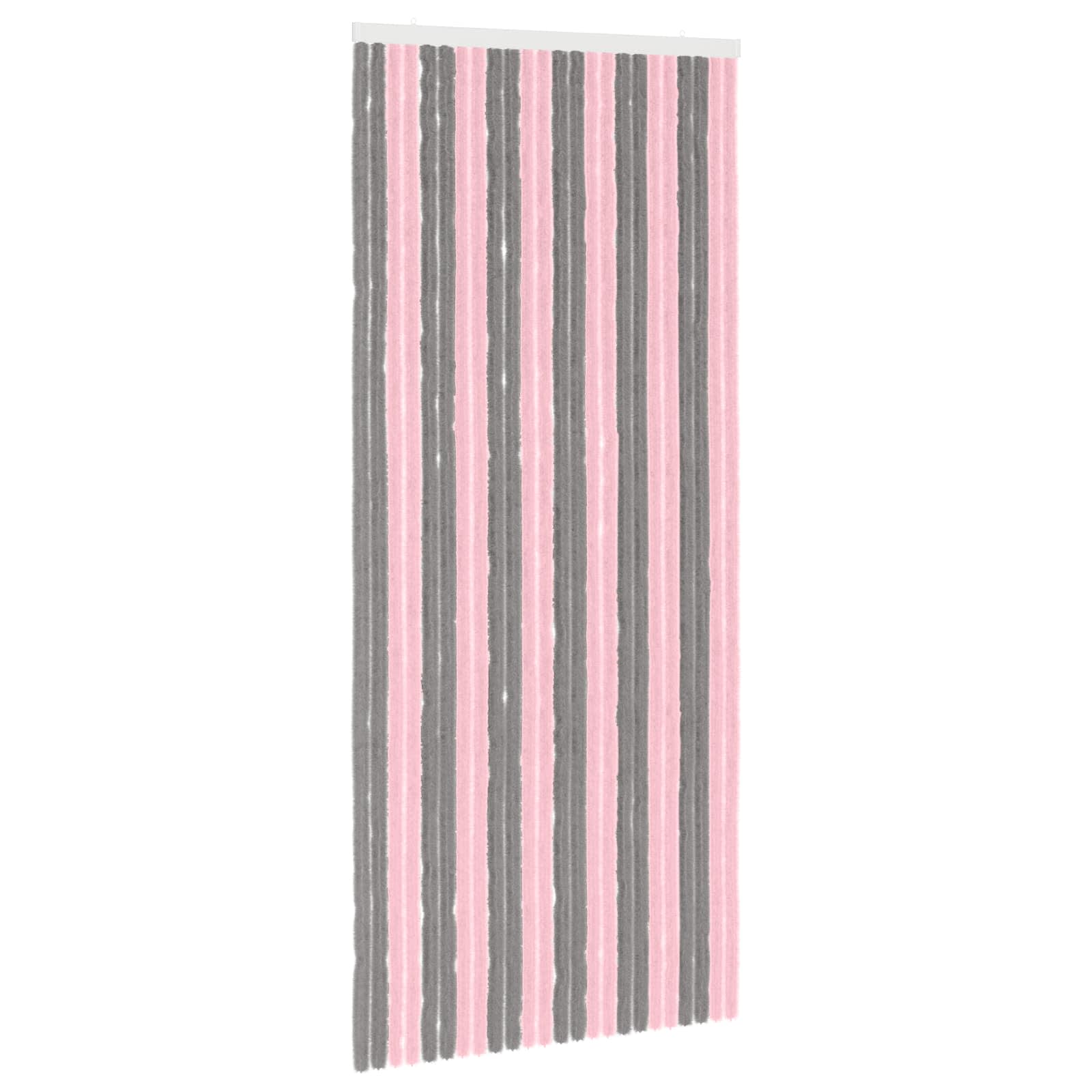 Sääsevõrk Chenille Hõbehall ja Roosa 100 x 230 cm 100% PP