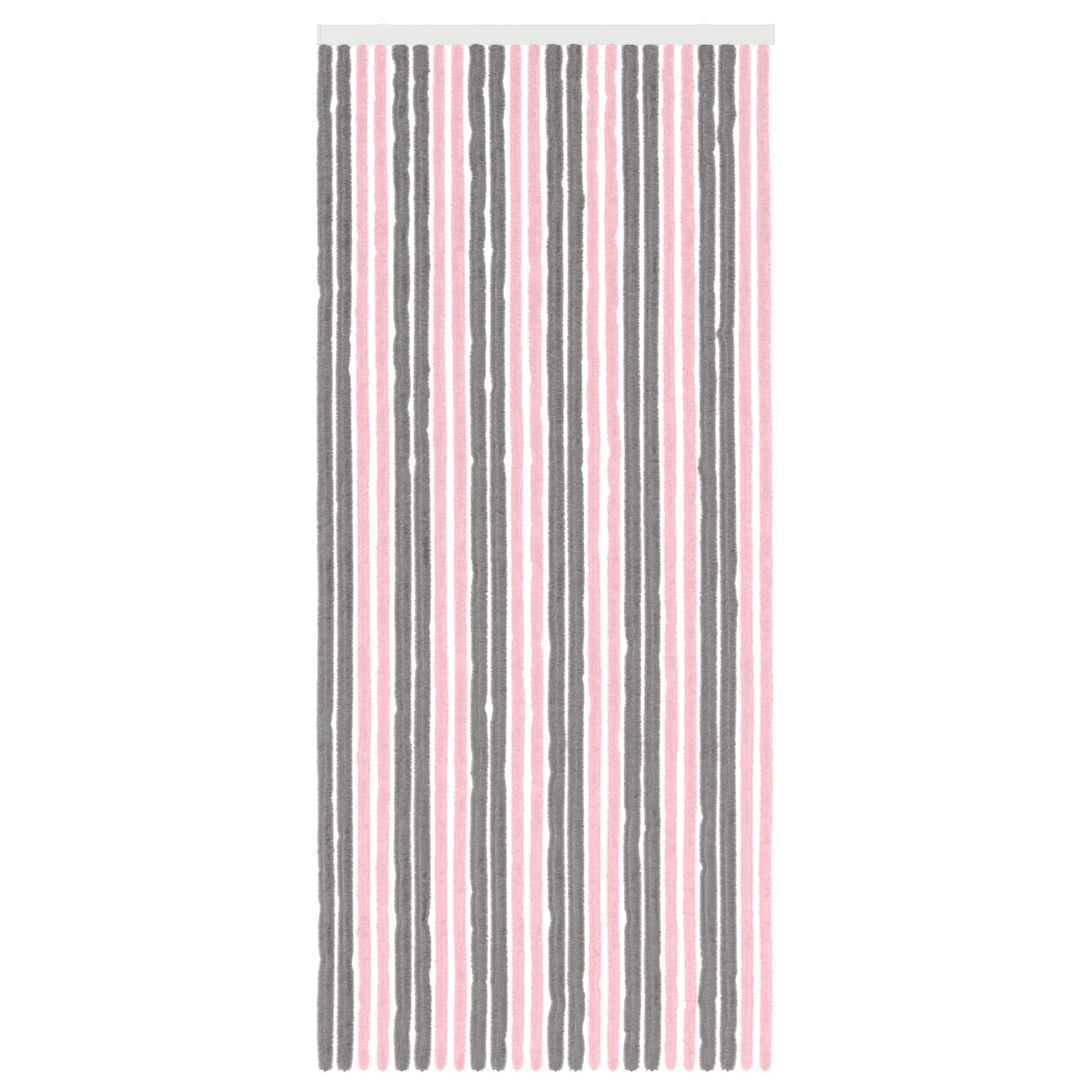 Sääsevõrk Chenille Hõbehall ja Roosa 100 x 230 cm 100% PP
