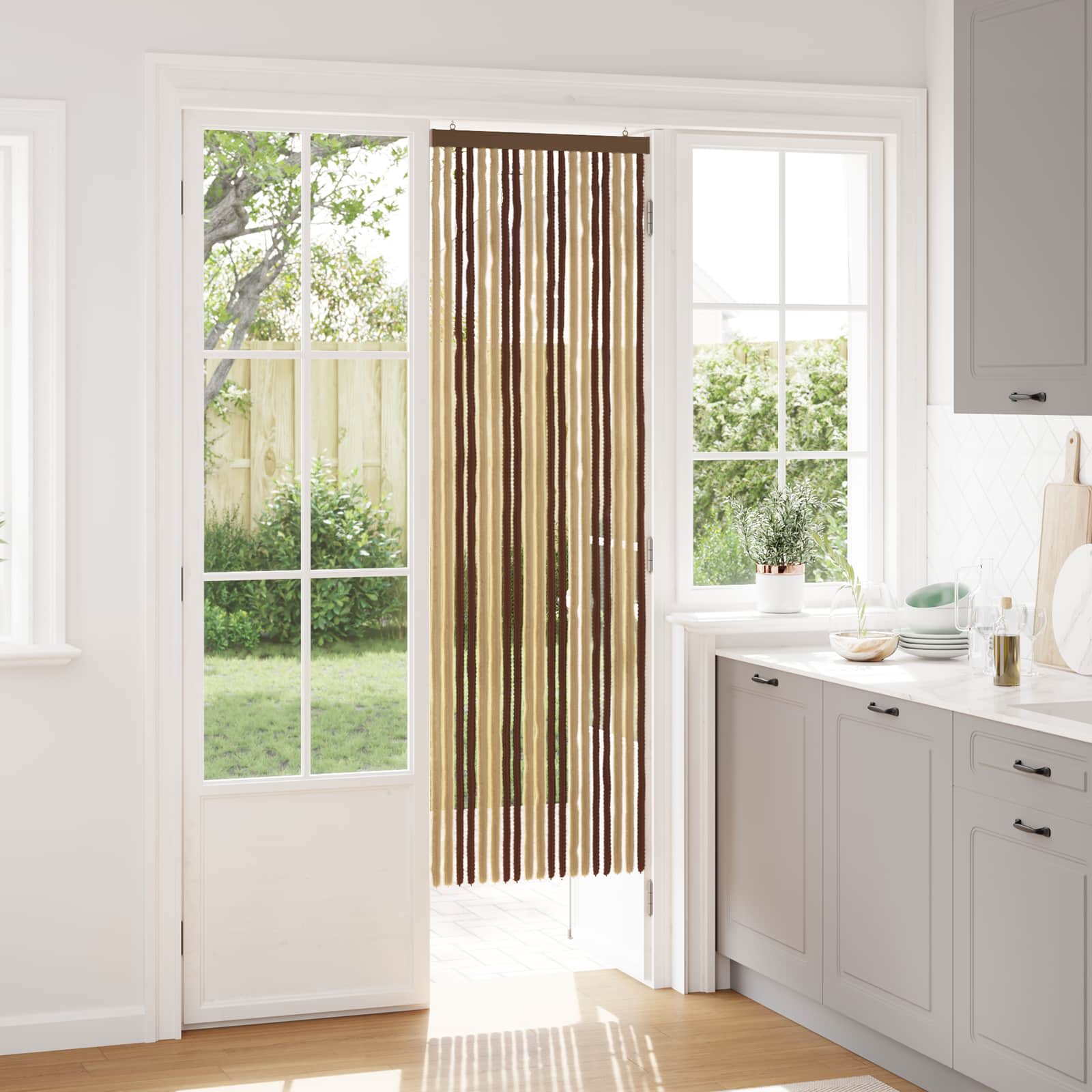 Sääsevõrk Chenille Pruun ja beež 56 x 185 cm 100% PP