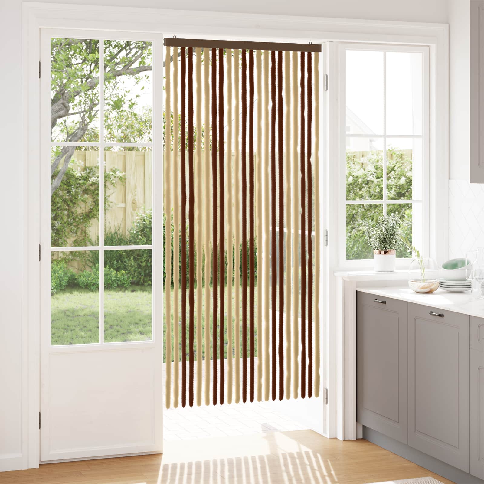 Sääsevõrk Chenille Pruun ja beež 90 x 200 cm 100% PP