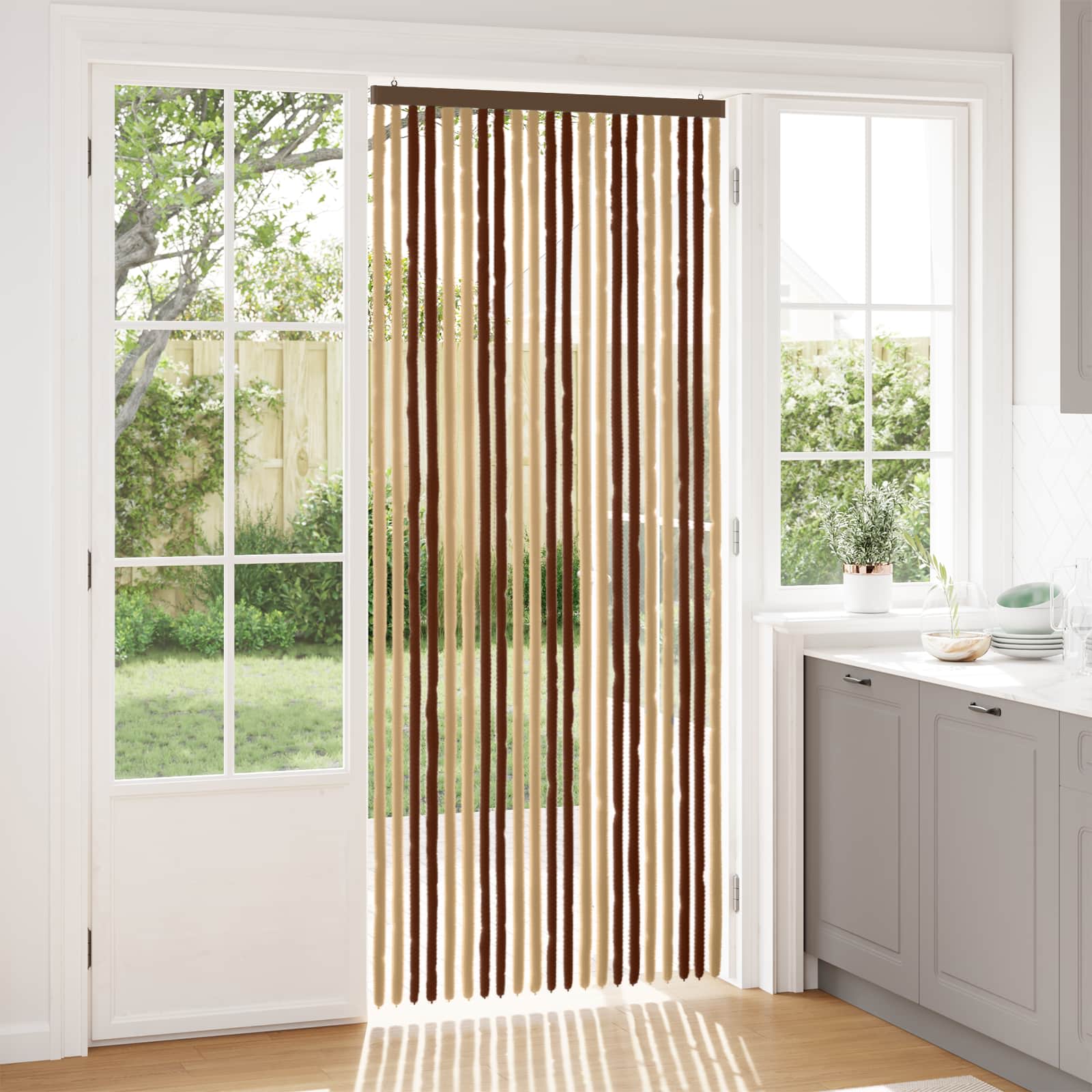 Sääsevõrk Chenille Pruun ja beež 90 x 220 cm 100% PP